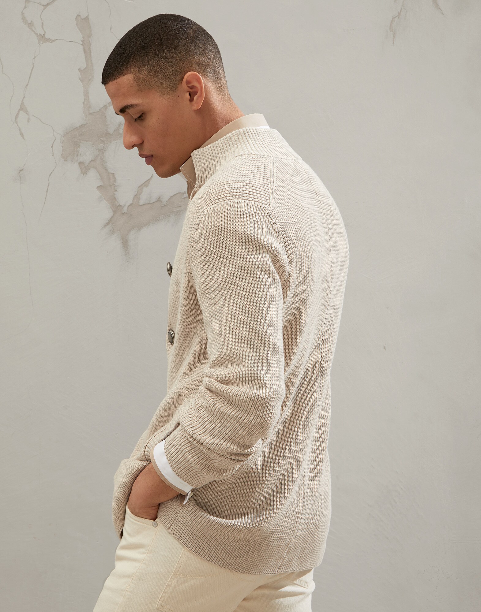 Button-front Cardigan - Back