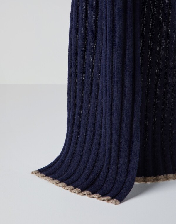 Cashmere scarf Navy Blue Man - Brunello Cucinelli 