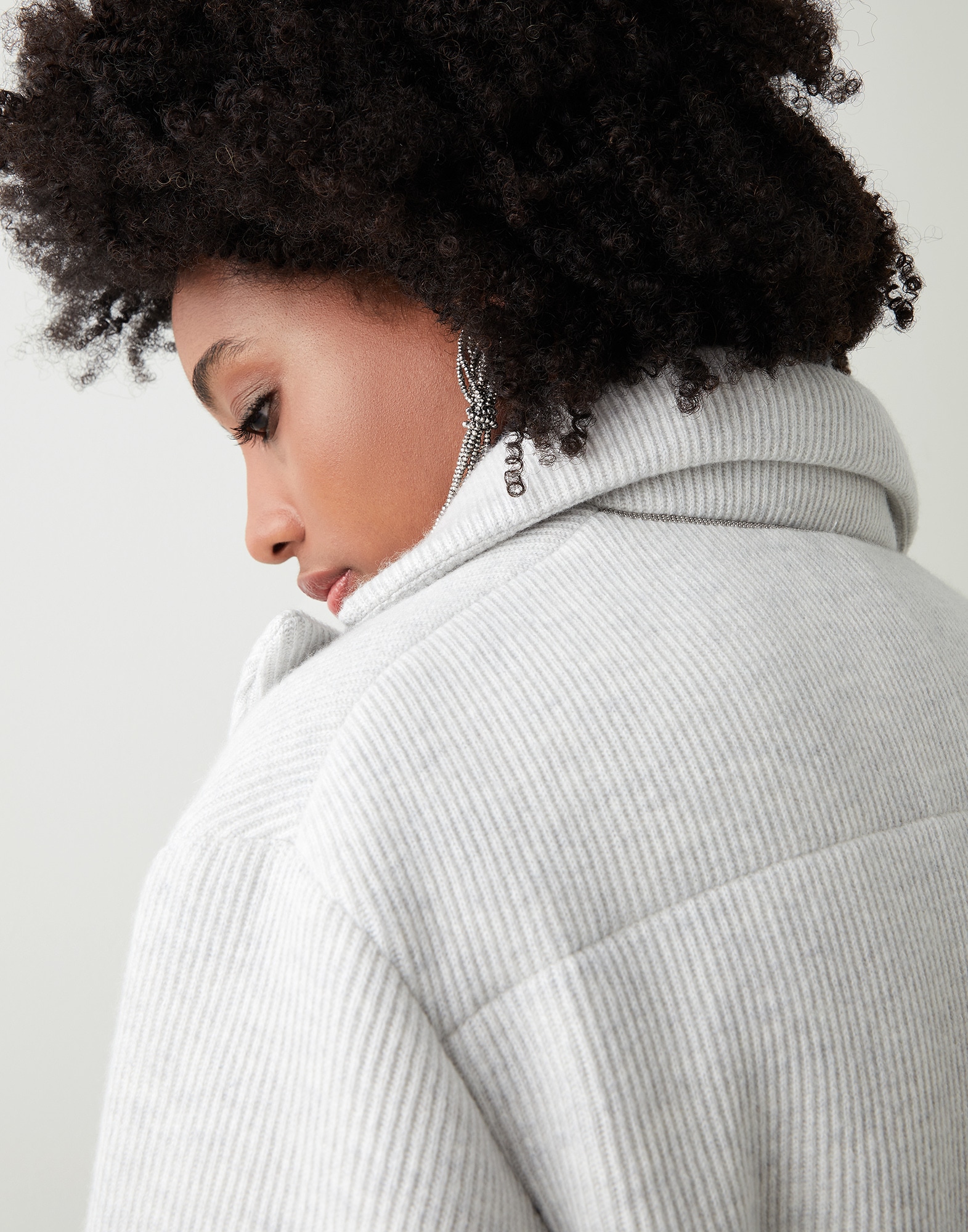 Knit Down Jacket - Detail view