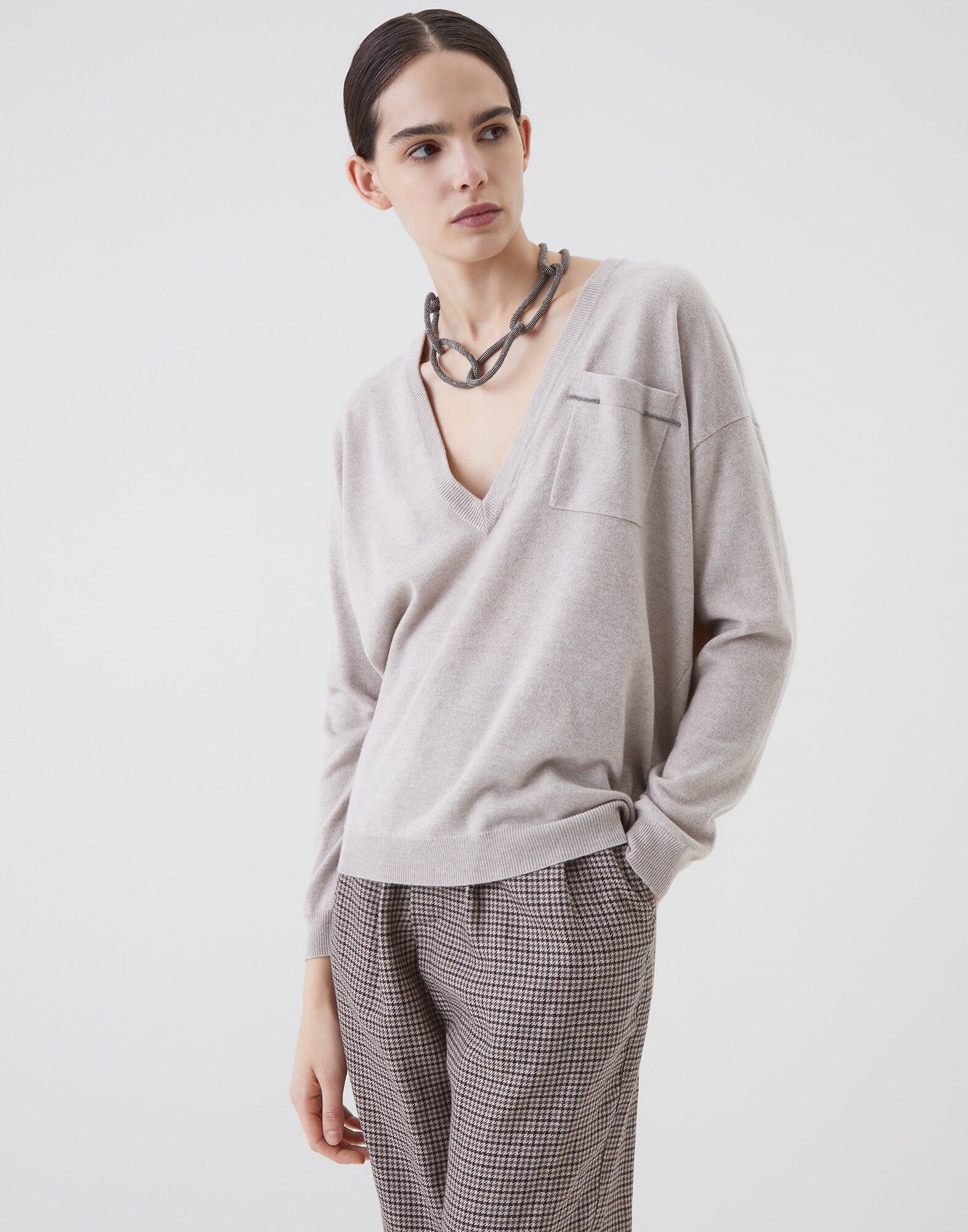 V-neck Sweater - Front