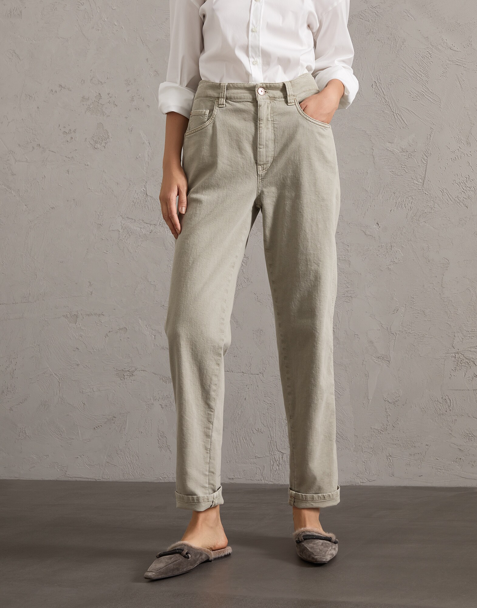 Denim trousers Sage Woman - Brunello Cucinelli