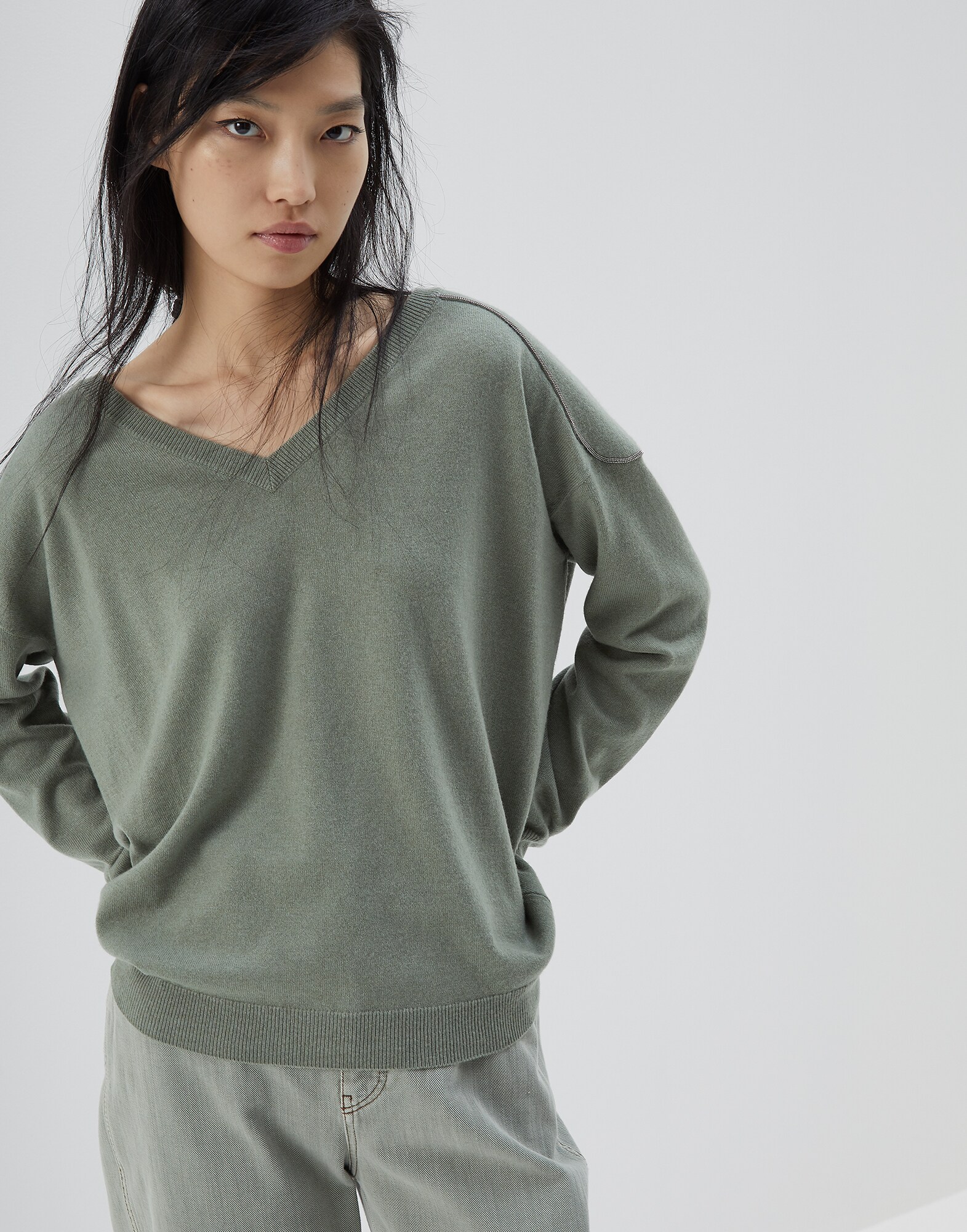 V-neck Sweater - Front