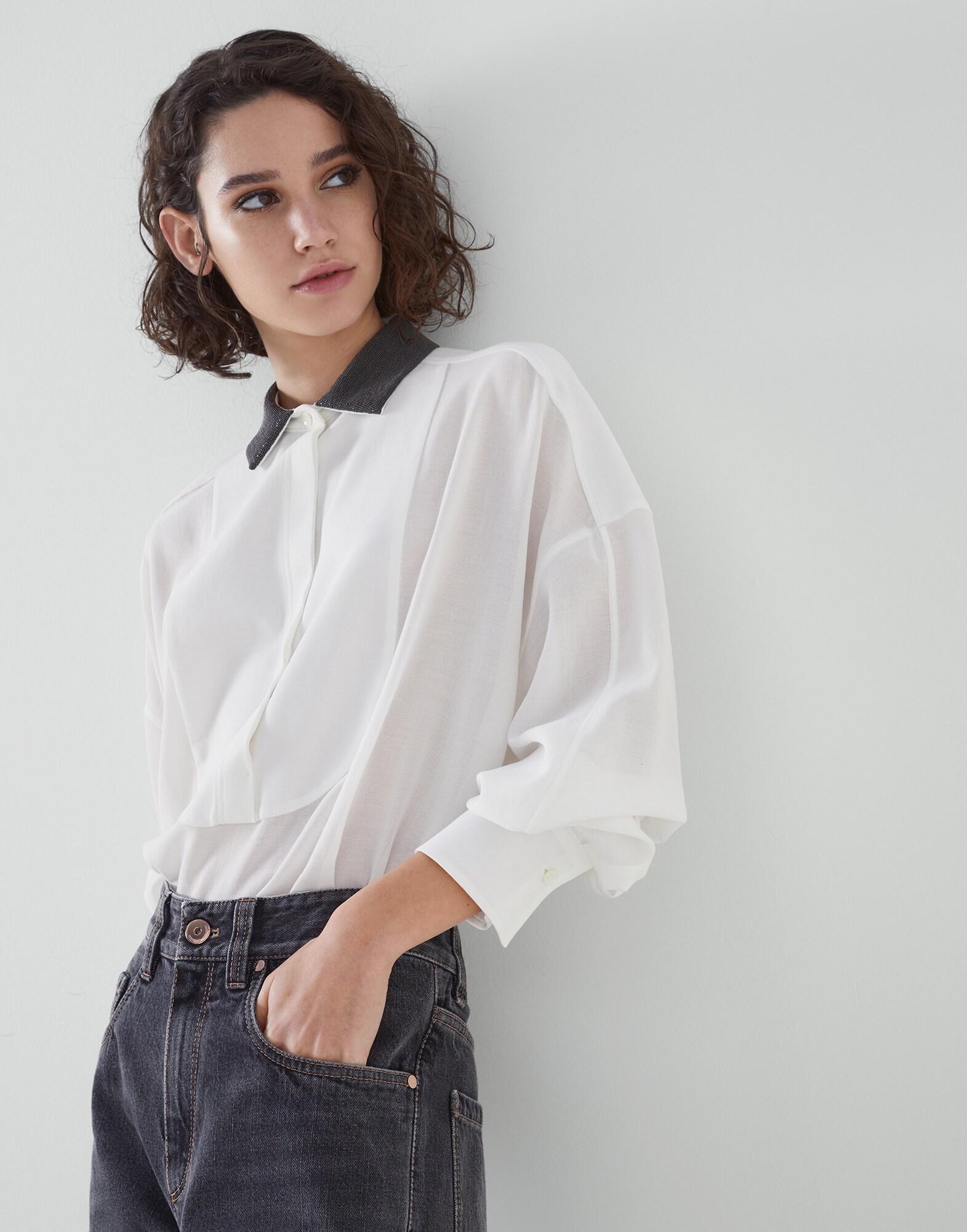 Women's shirts in silk and cotton | Brunello Cucinelli