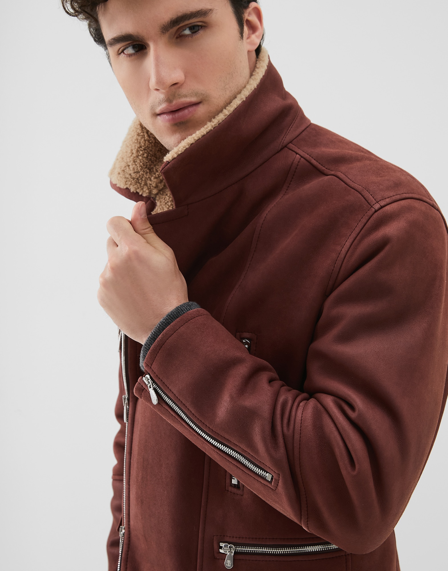 Изделие из кожи Красный Амарант Мужчина 3 - Brunello Cucinelli