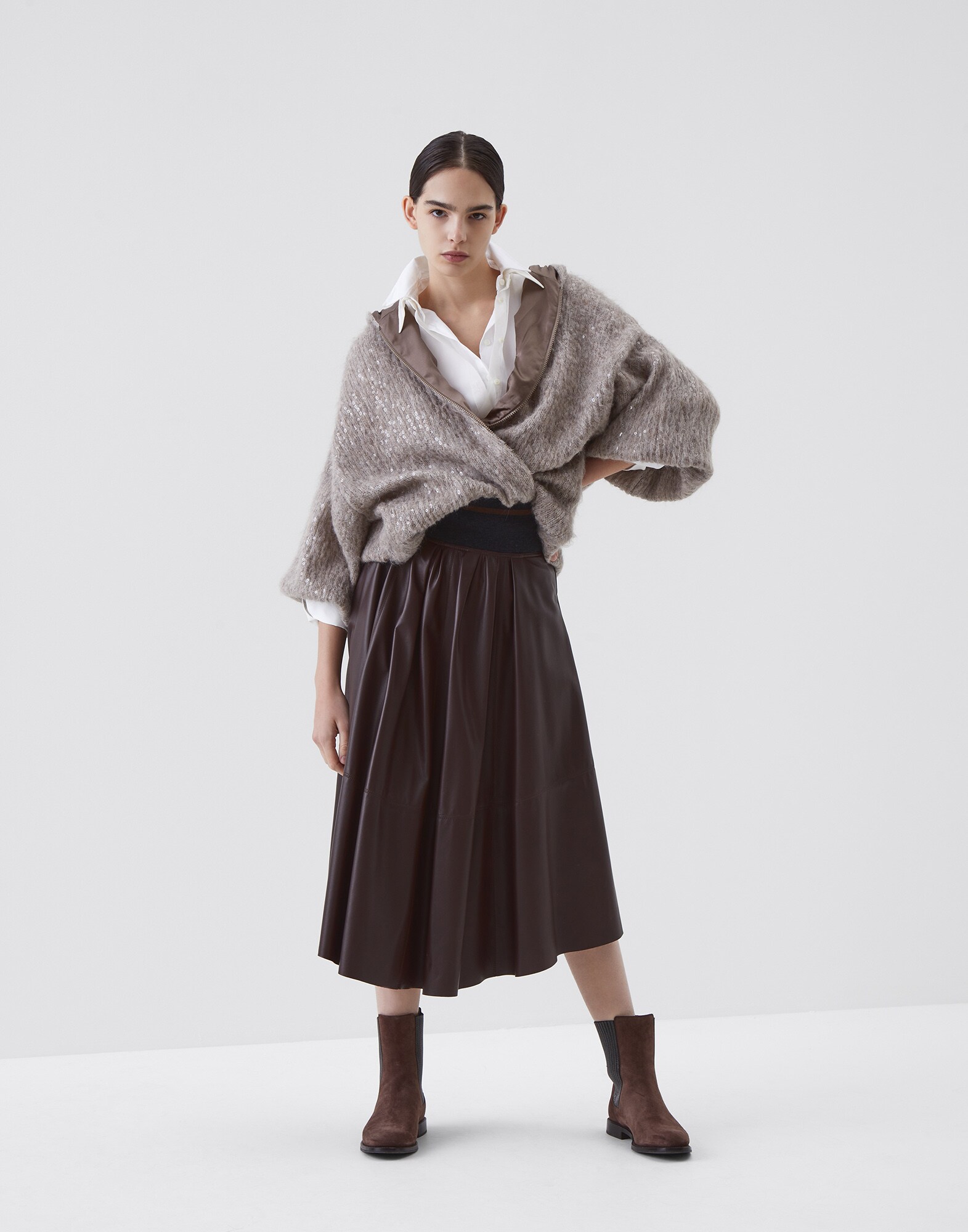 Falda Midi - Look
