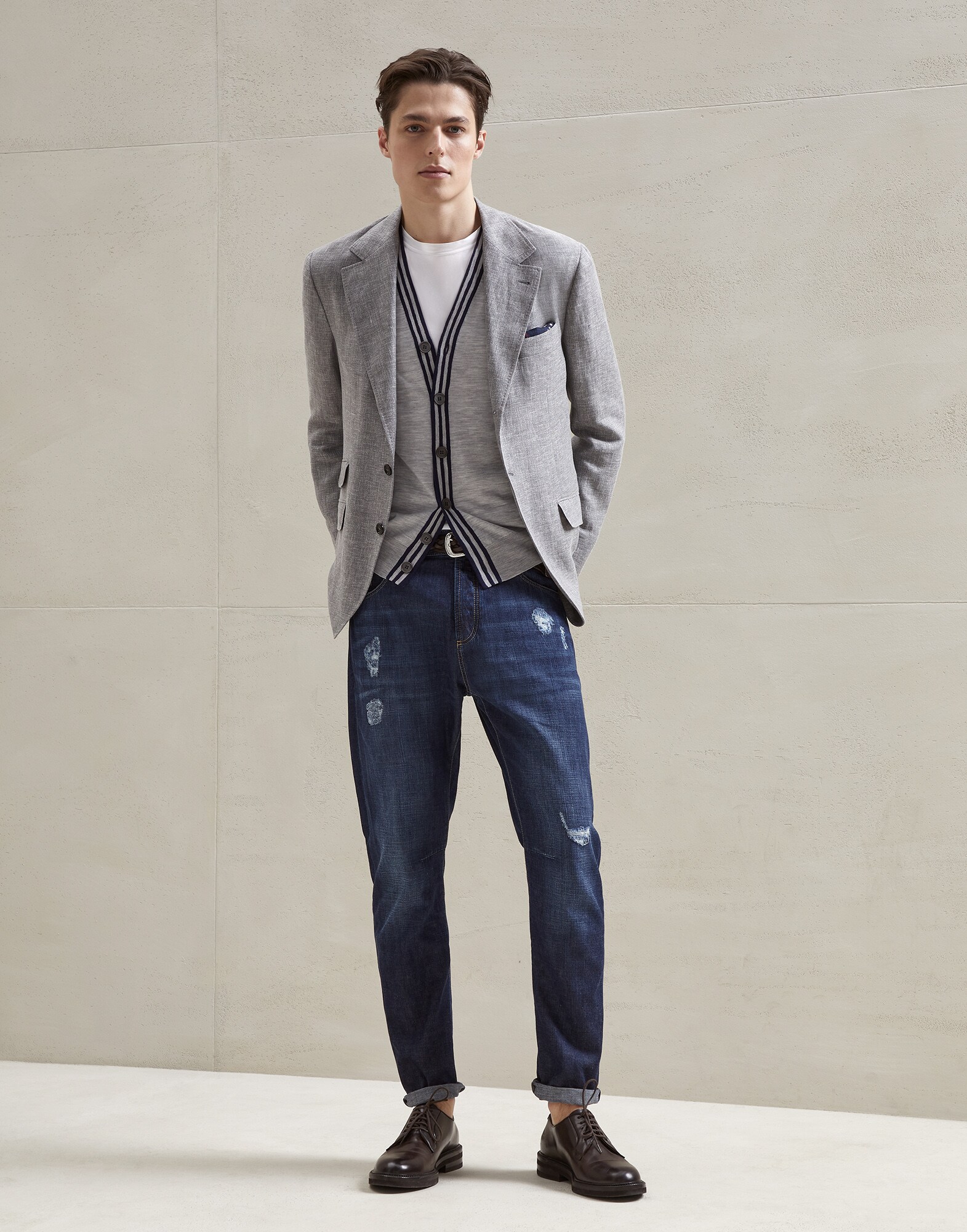 Button-front Cardigan - Full look