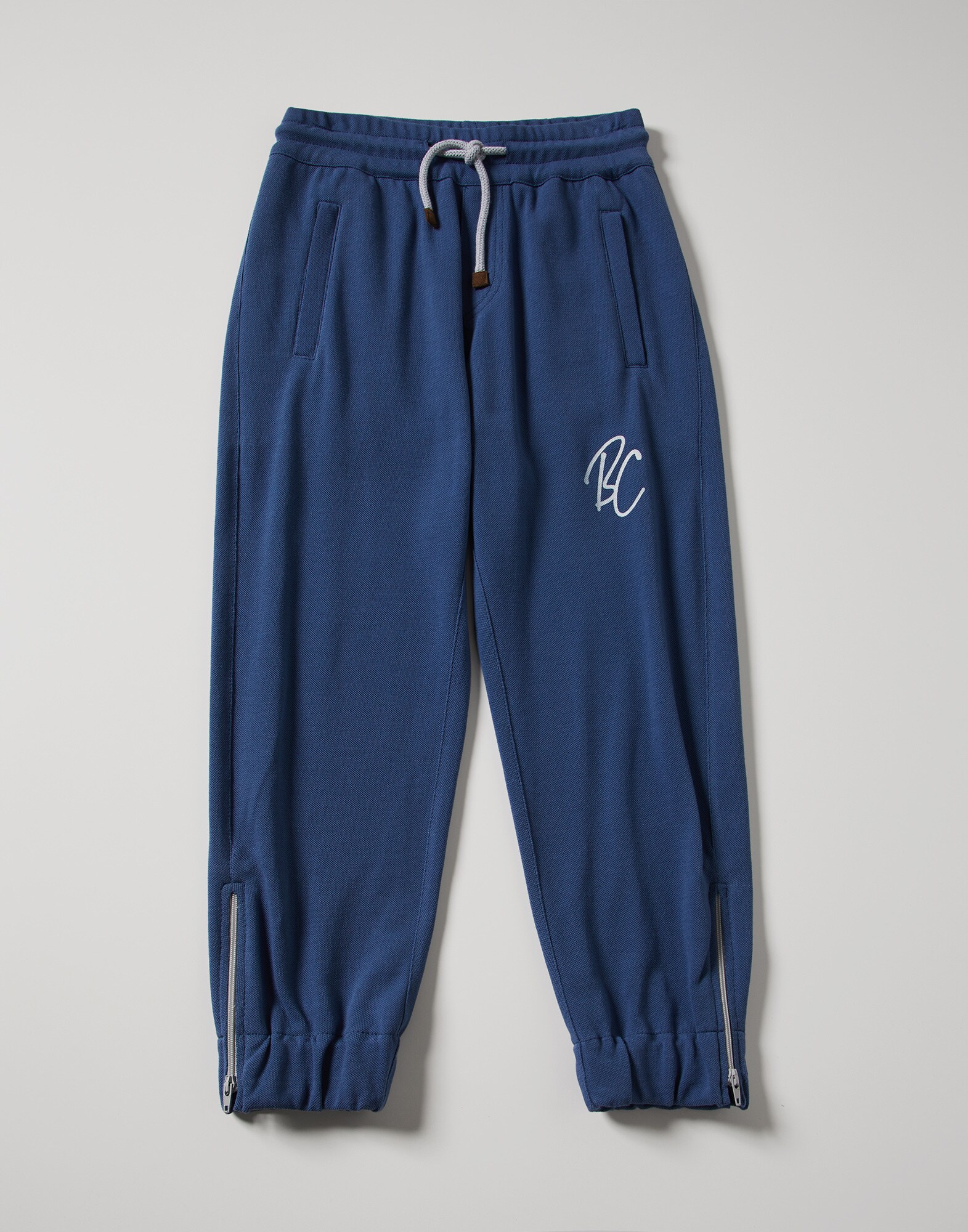 Hose aus Baumwolle Royalblau Jungen - Brunello Cucinelli