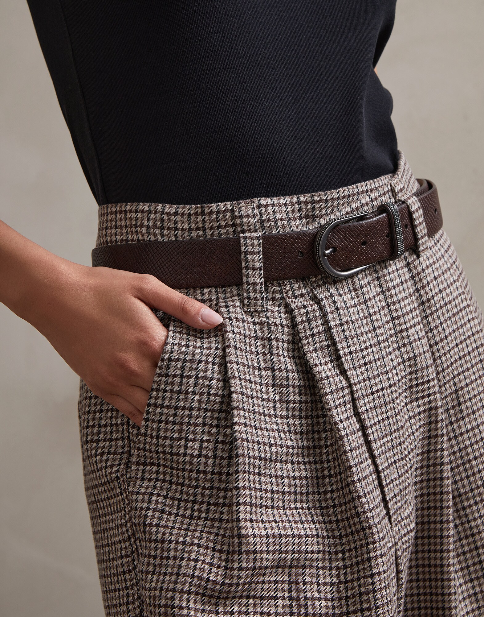 Houndstooth trousers