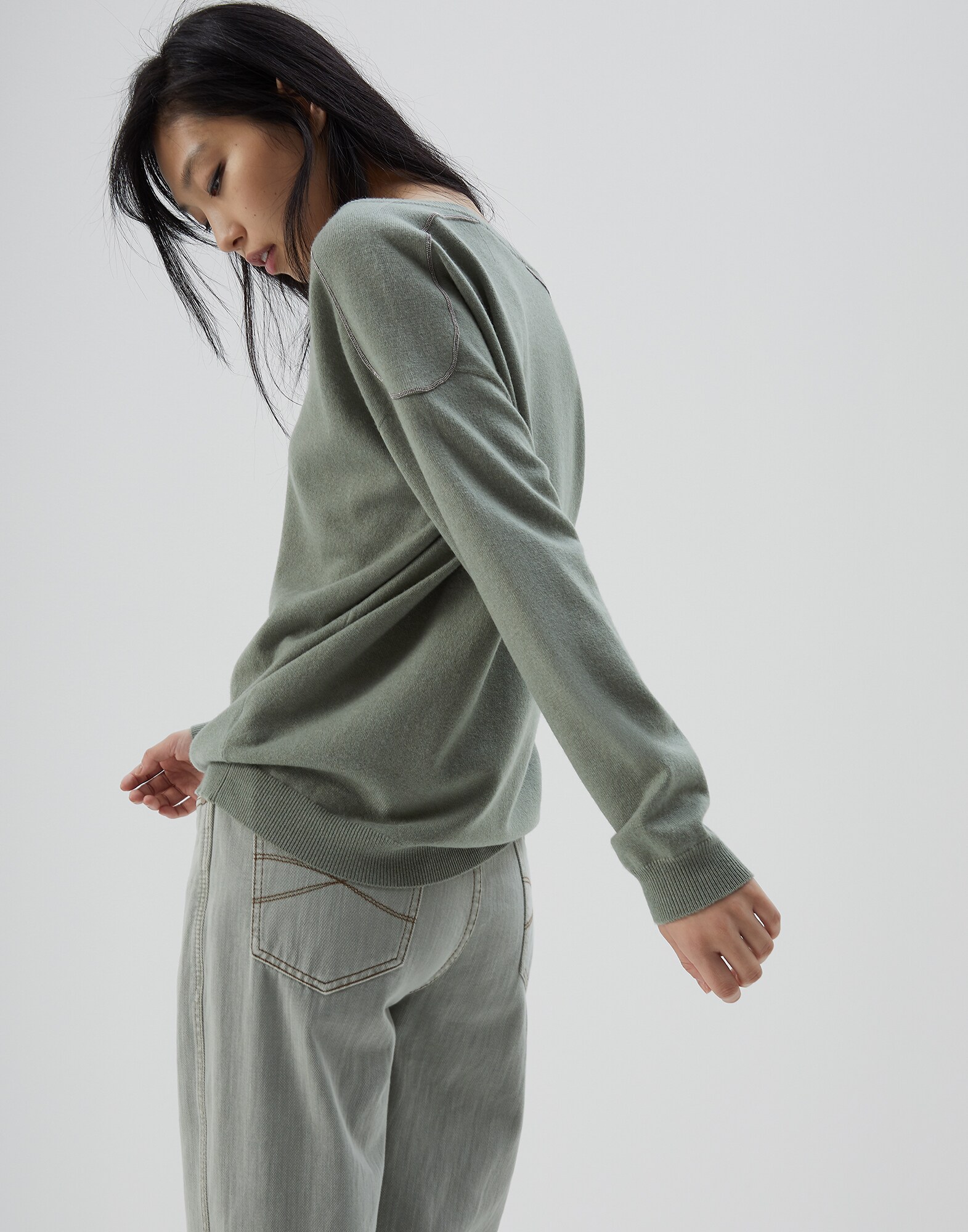 V-neck Sweater - Back