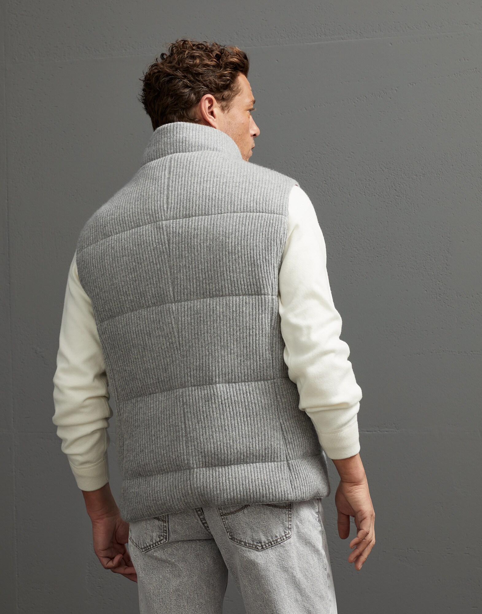 Knit Down Jacket - Back view