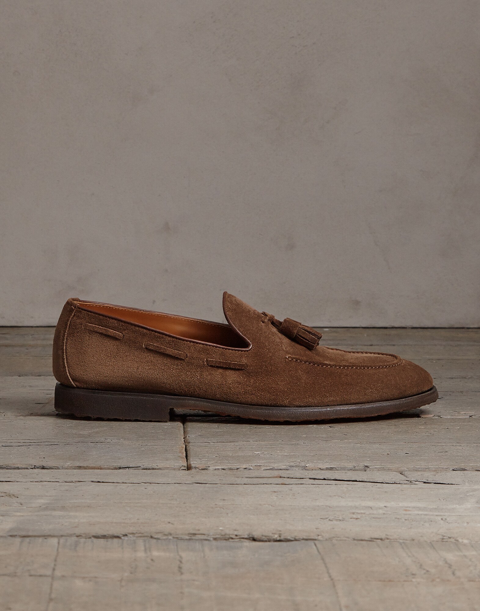 Suede loafers Cocoa Man - Brunello Cucinelli