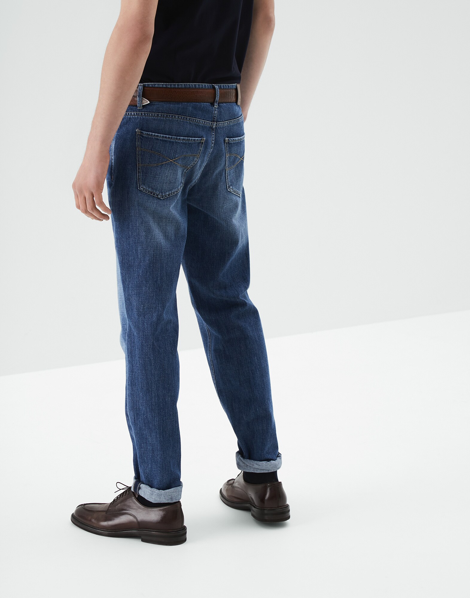 Pantalons en Denim Denim Moyen Homme 1 - Brunello Cucinelli