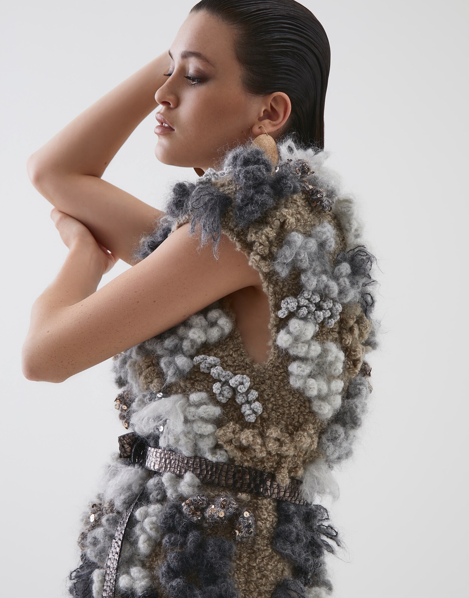 High Neck Sweater - Editorial view