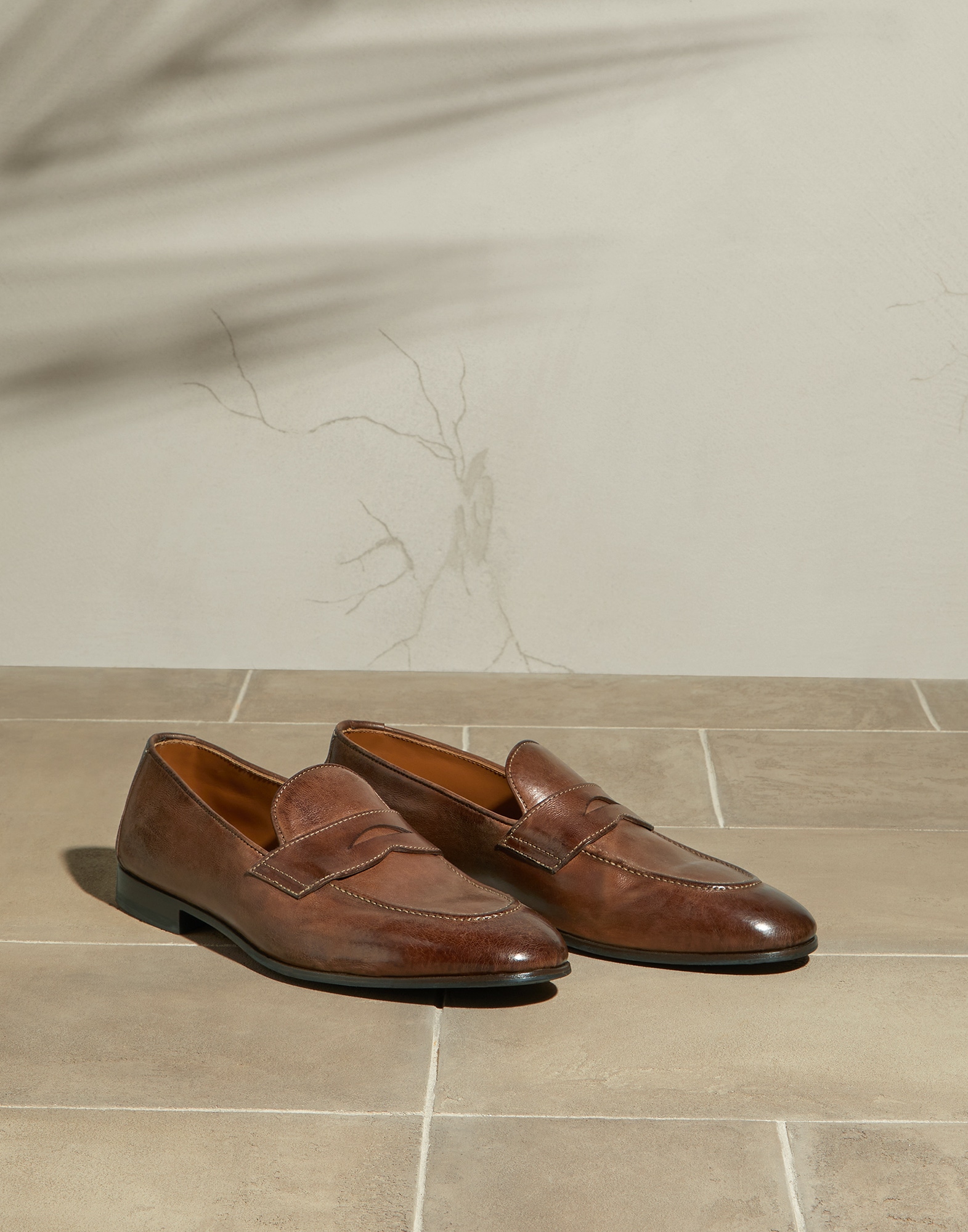 Penny Loafer Fango Uomo - Brunello Cucinelli