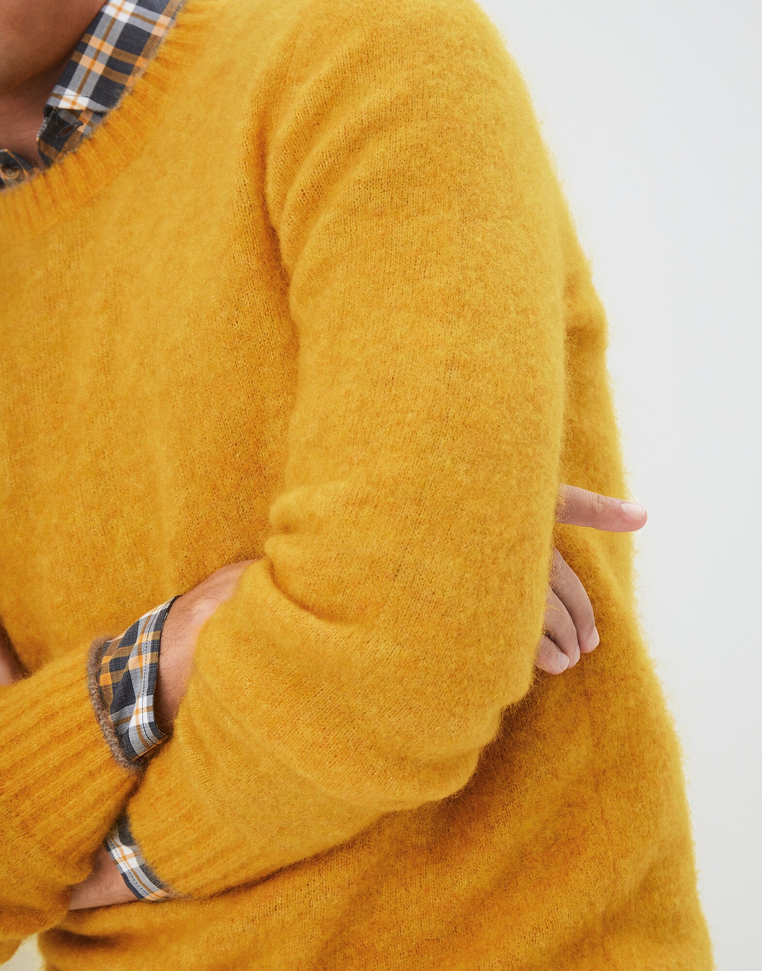 Jersey Escote Redondo Amarillo Hombre 2 - Brunello Cucinelli