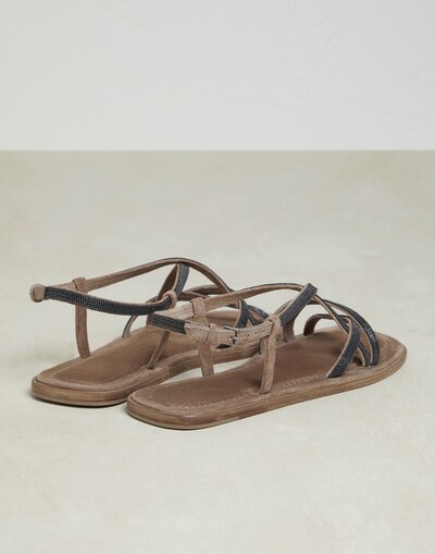 Sandals with Fastening - Back view