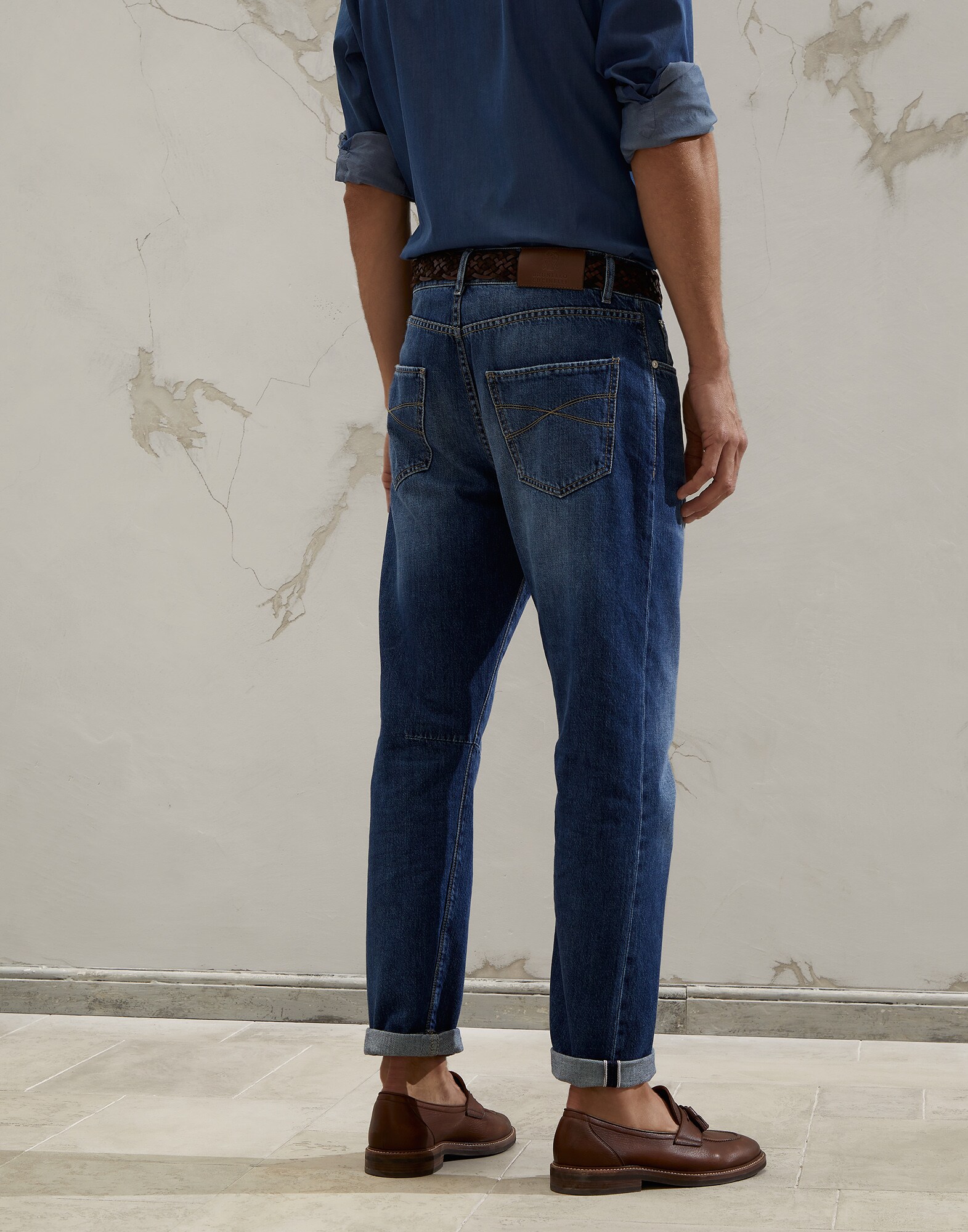 Denim Trousers - Back view