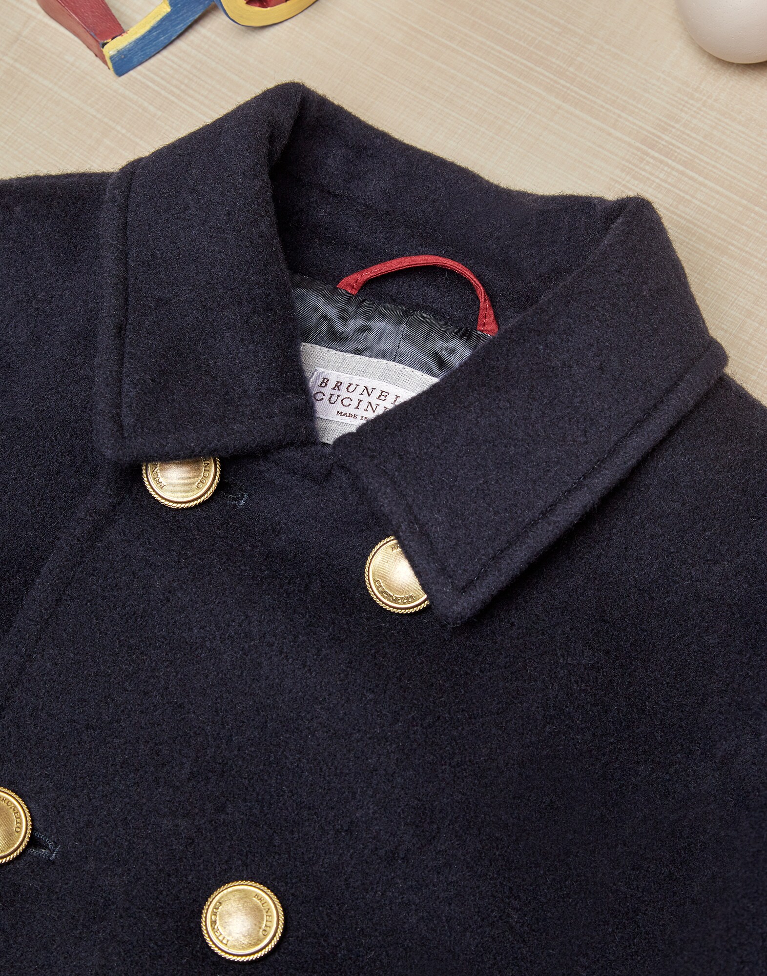 Coat Navy Blue Boy 2 - Brunello Cucinelli