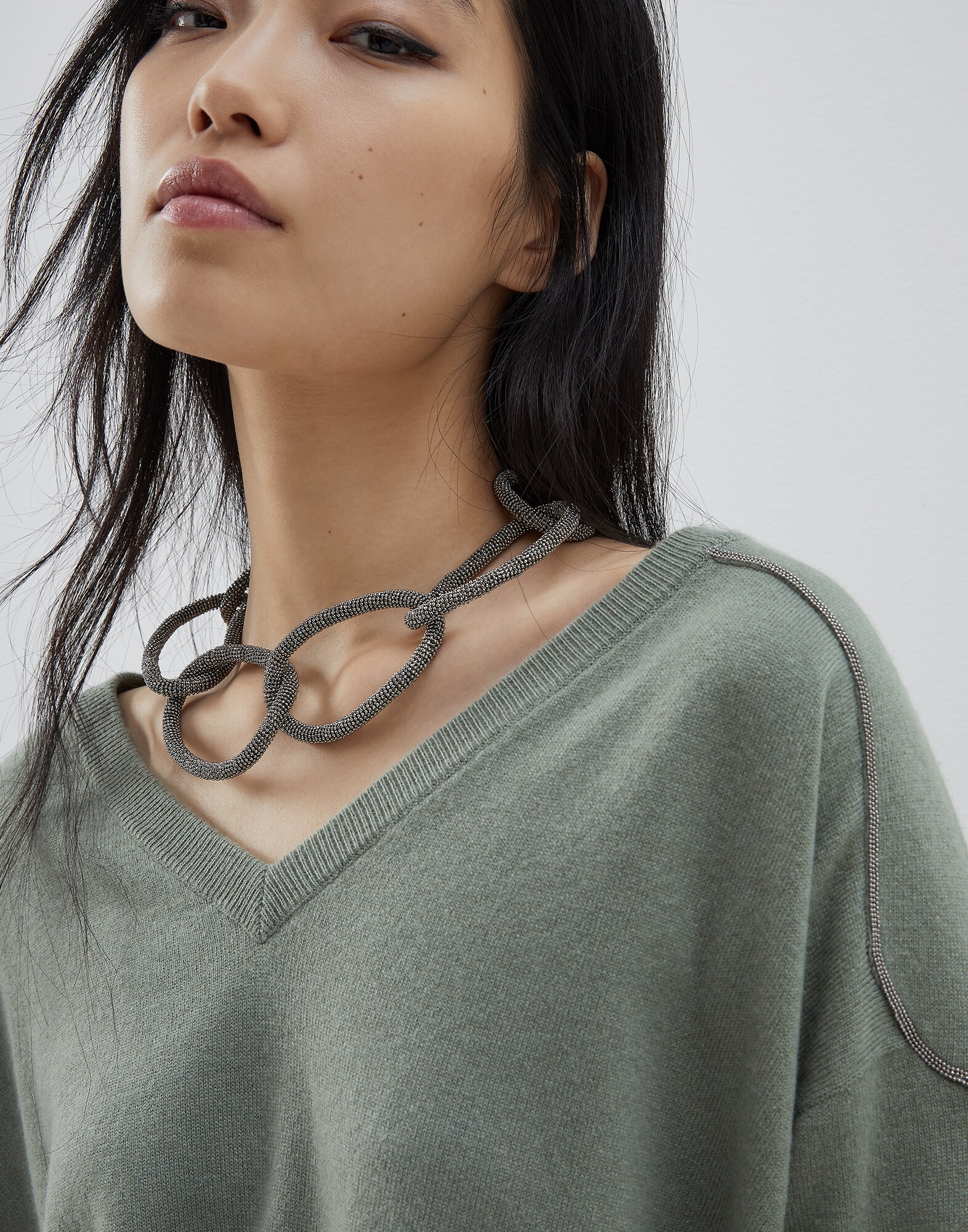 Necklace Silver Woman 3 - Brunello Cucinelli