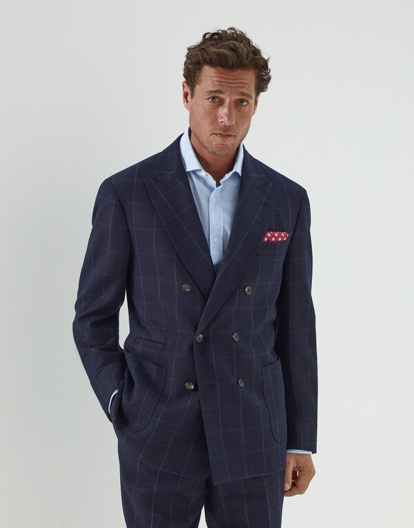 Пиджак с накладными карманами Синий Мужчина - Brunello Cucinelli 