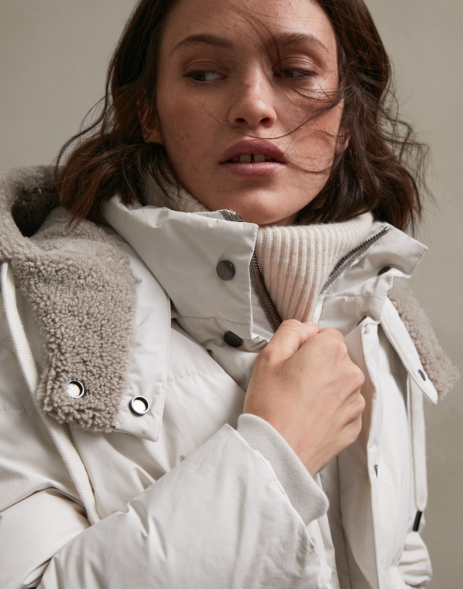 Taffeta down jacket (202MB5748981) for Woman | Brunello Cucinelli