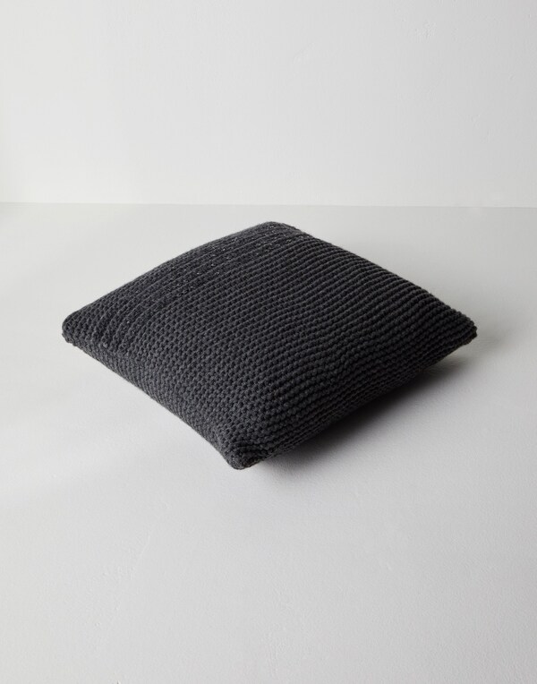 Knit cushion Lead Lifestyle - Brunello Cucinelli 