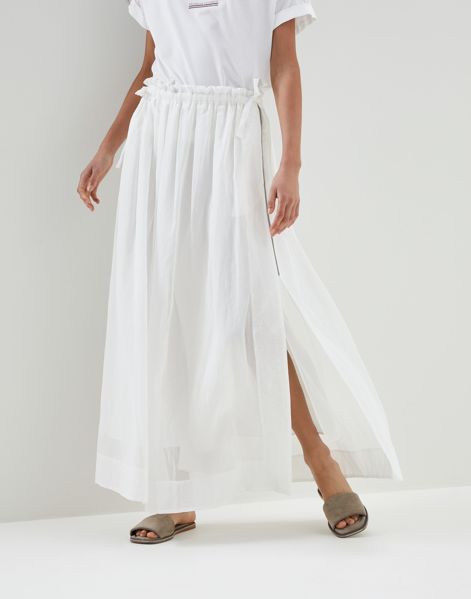 Full skirt White Woman - Brunello Cucinelli
