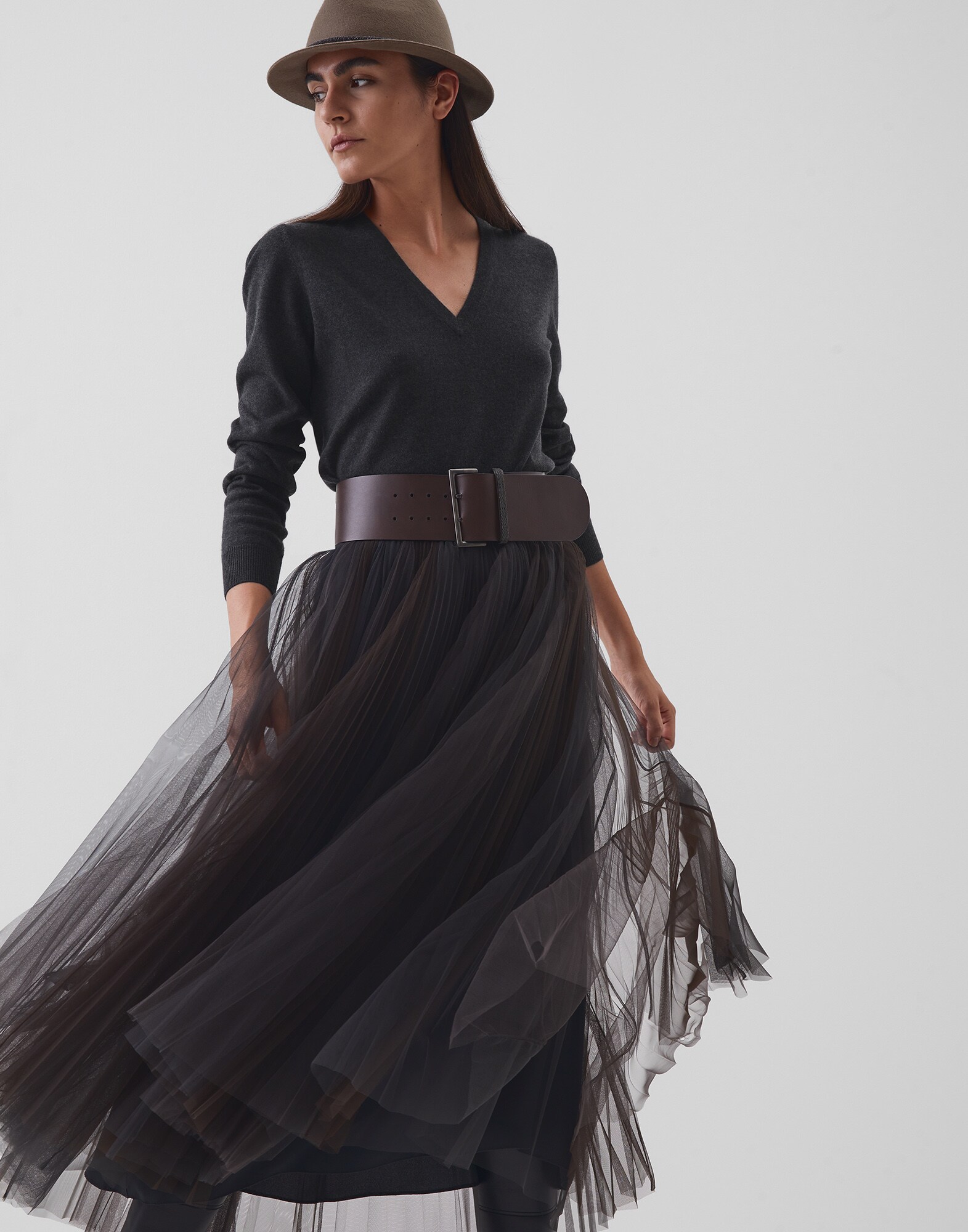 V-neck Sweater - Editorial view