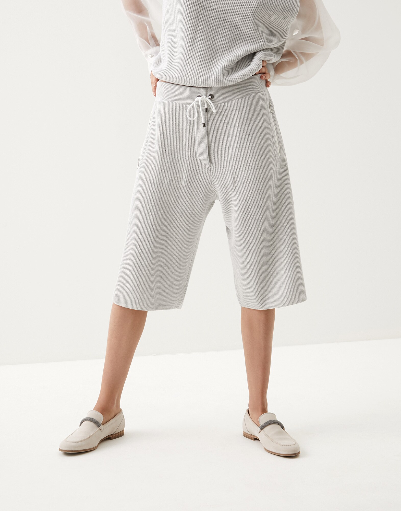 Bermudas de punto Niebla Mujer - Brunello Cucinelli