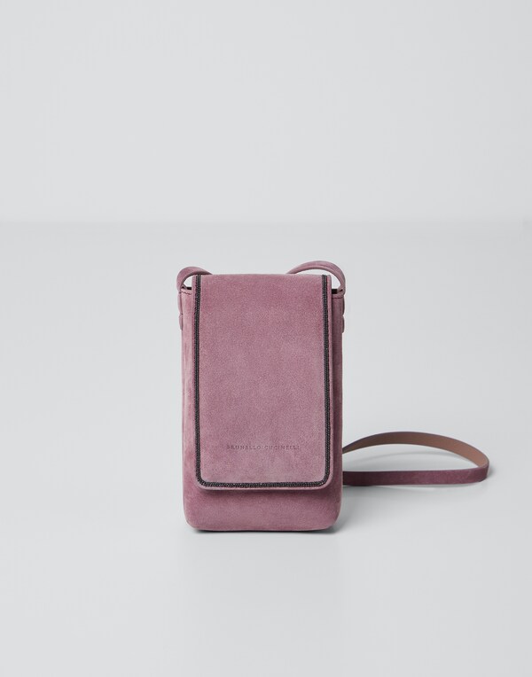 Suede bag Antique Pink Girl - Brunello Cucinelli