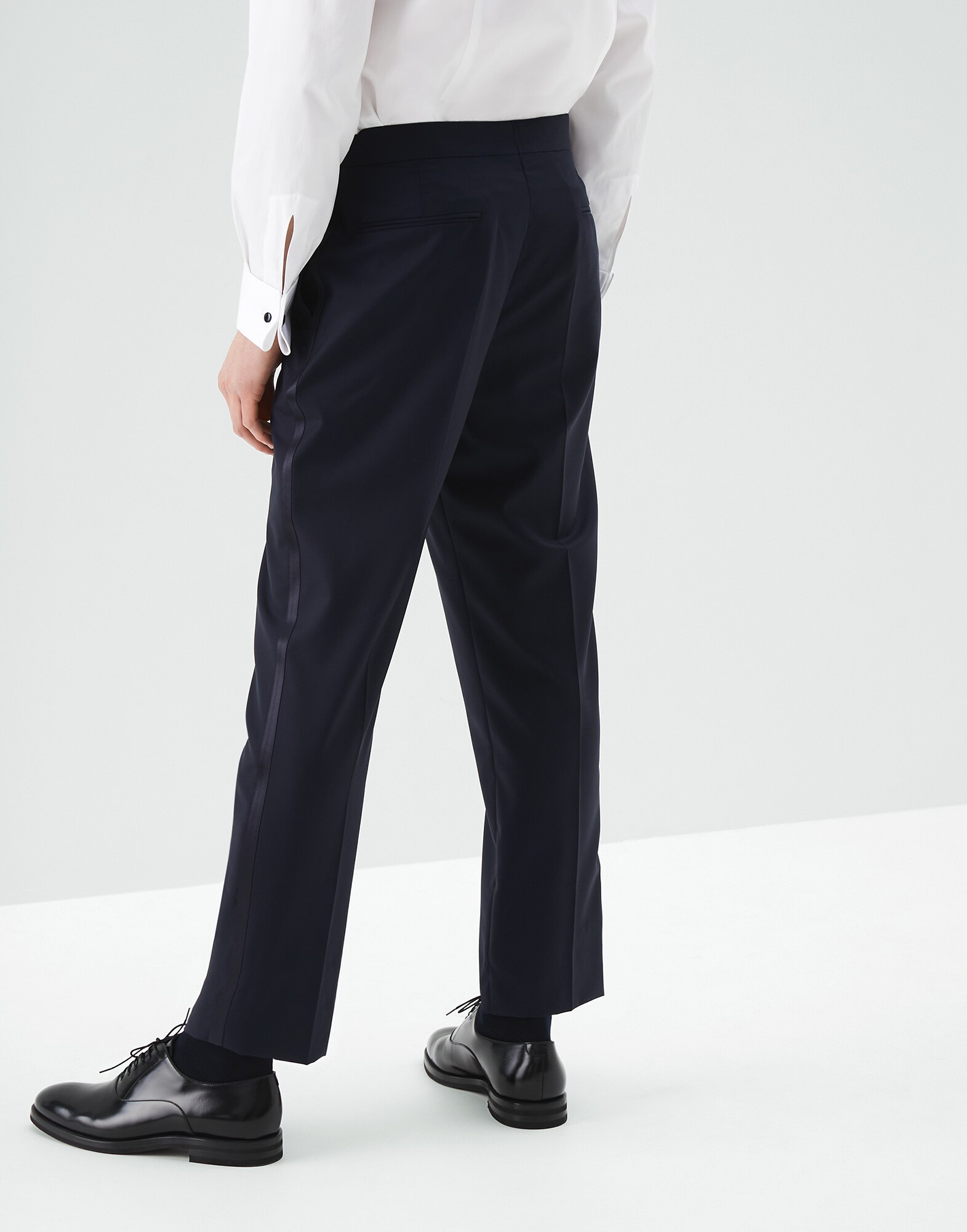 Smokinghose Navy-Blau Herren 1 - Brunello Cucinelli