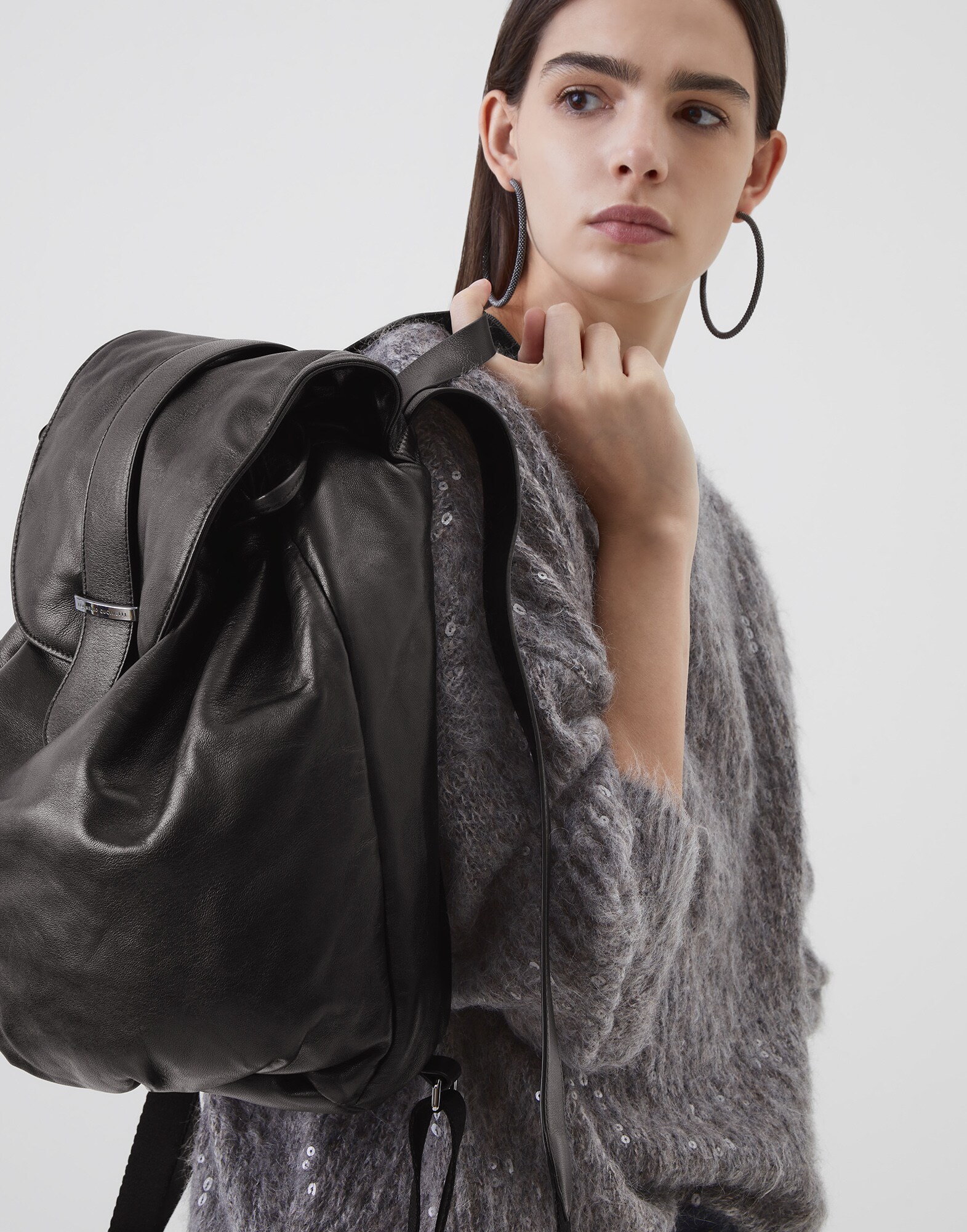 Rucksack Schwarz Damen 4 - Brunello Cucinelli