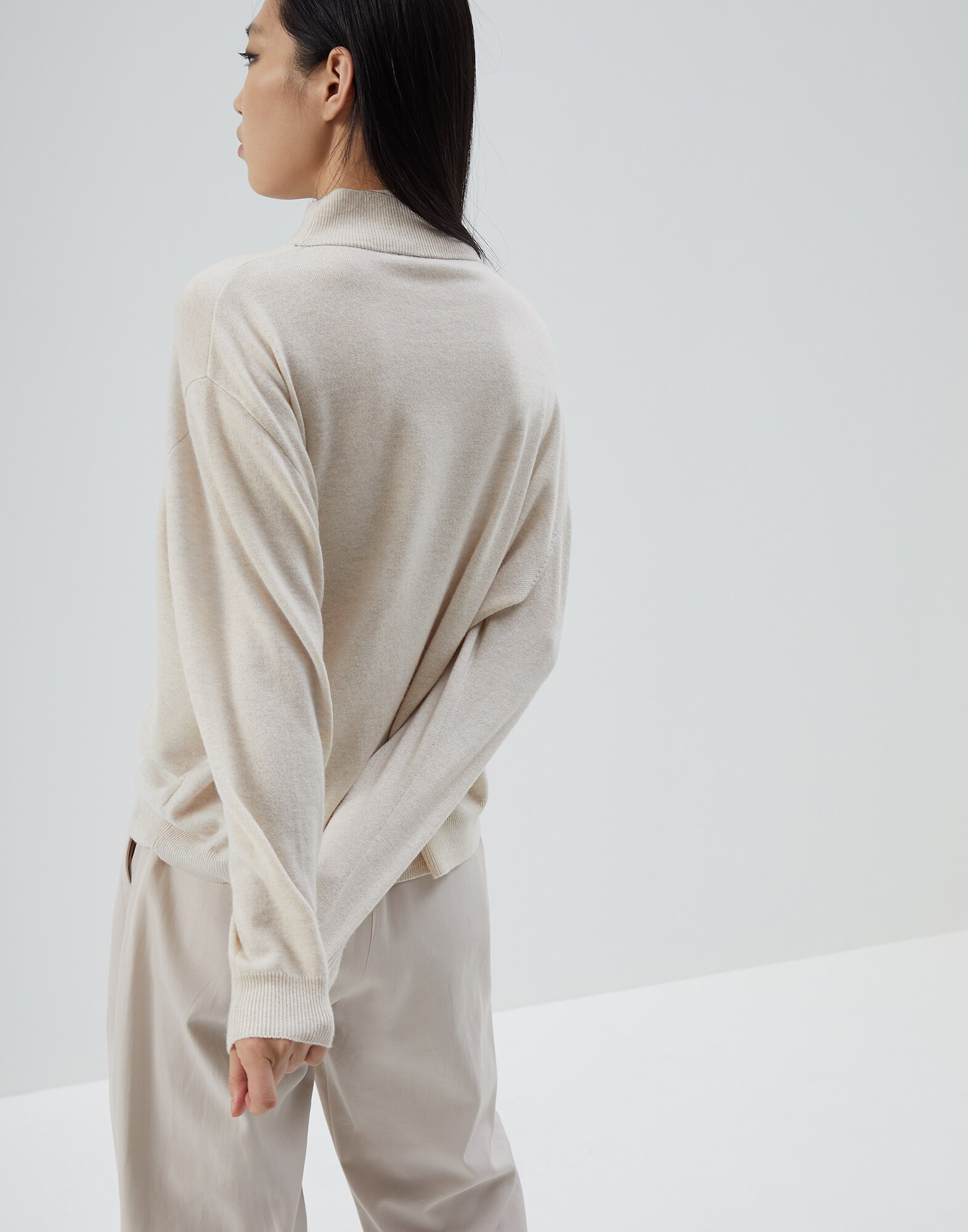 High Neck Sweater - Back