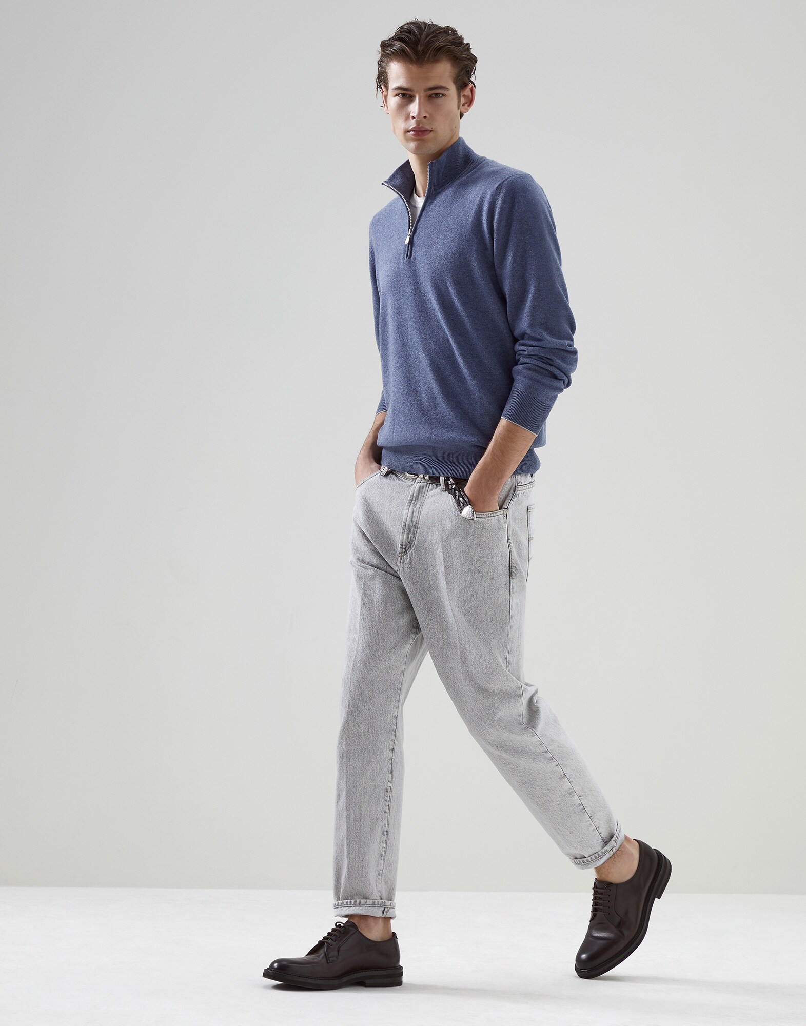 Zip Neck Sweater - Full look