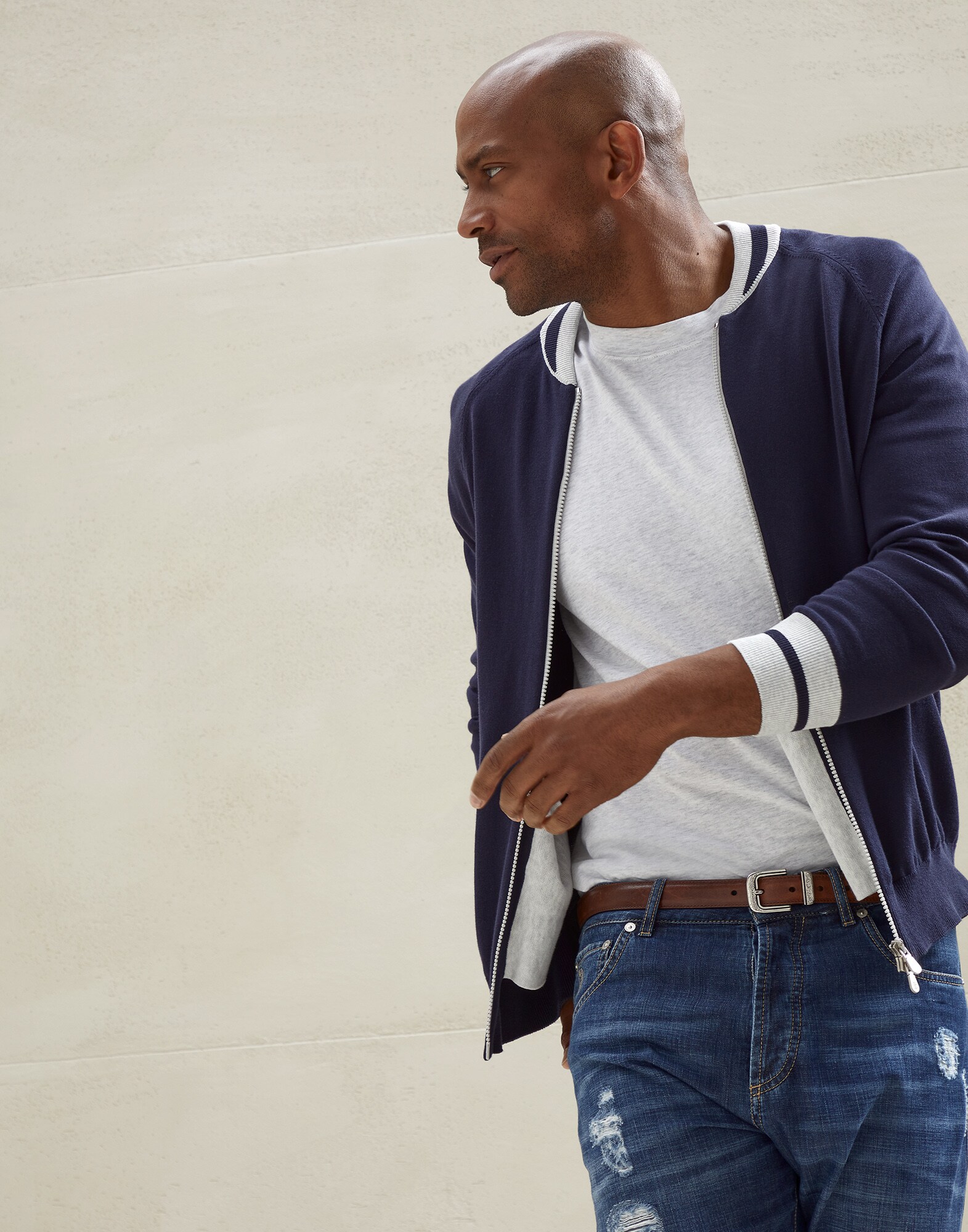 Cardigan Zippé - Vue éditoriale