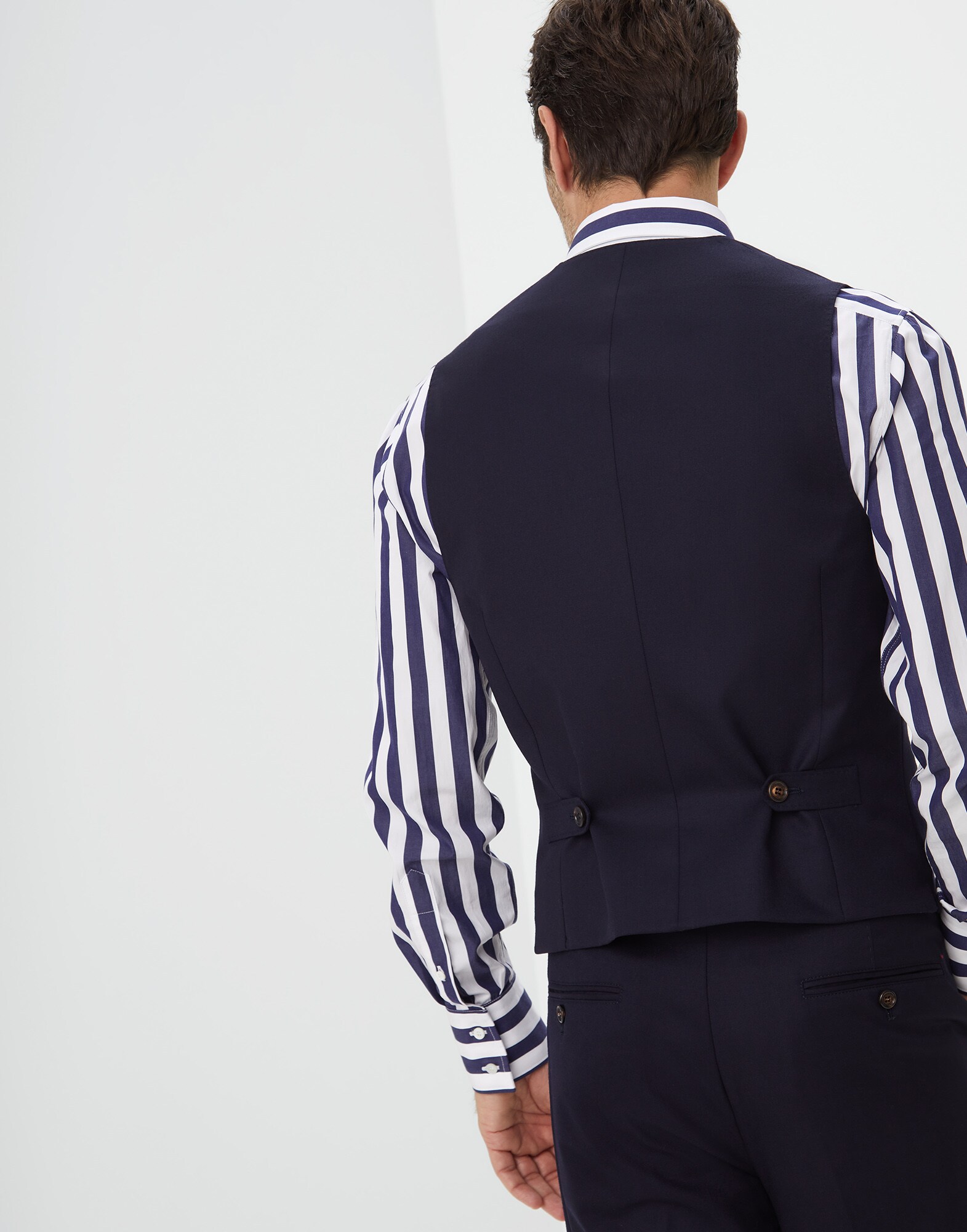 Vest Marine Blue Man 1 - Brunello Cucinelli