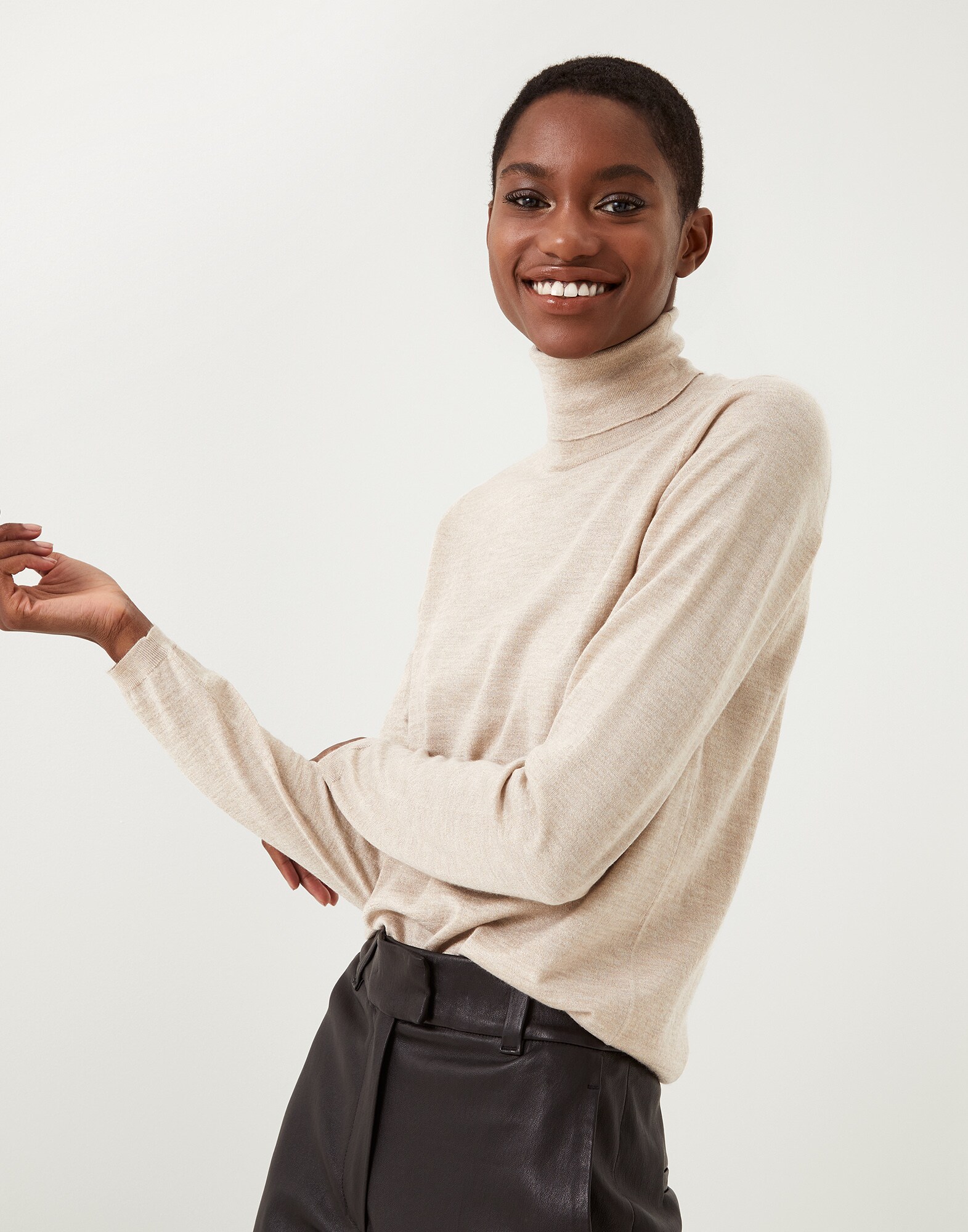 Leichter Pullover Sandbeige Damen - Brunello Cucinelli