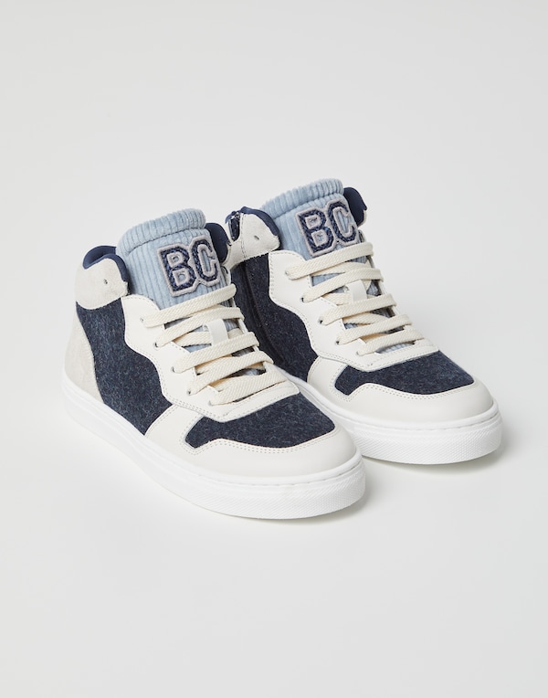 Sneakers hauts Bleu Garçon - Brunello Cucinelli 
