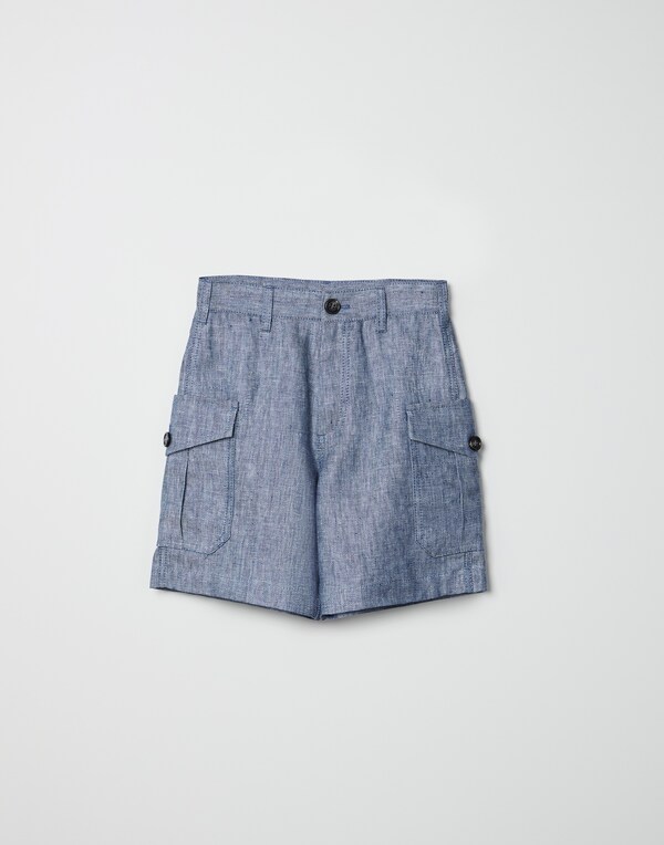 Bermuda shorts with cargo pockets Denim Boy - Brunello Cucinelli