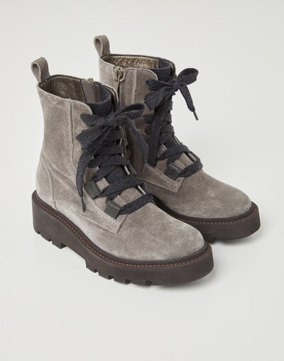 Suede boots Grey Girl -
                        Brunello Cucinelli
                    