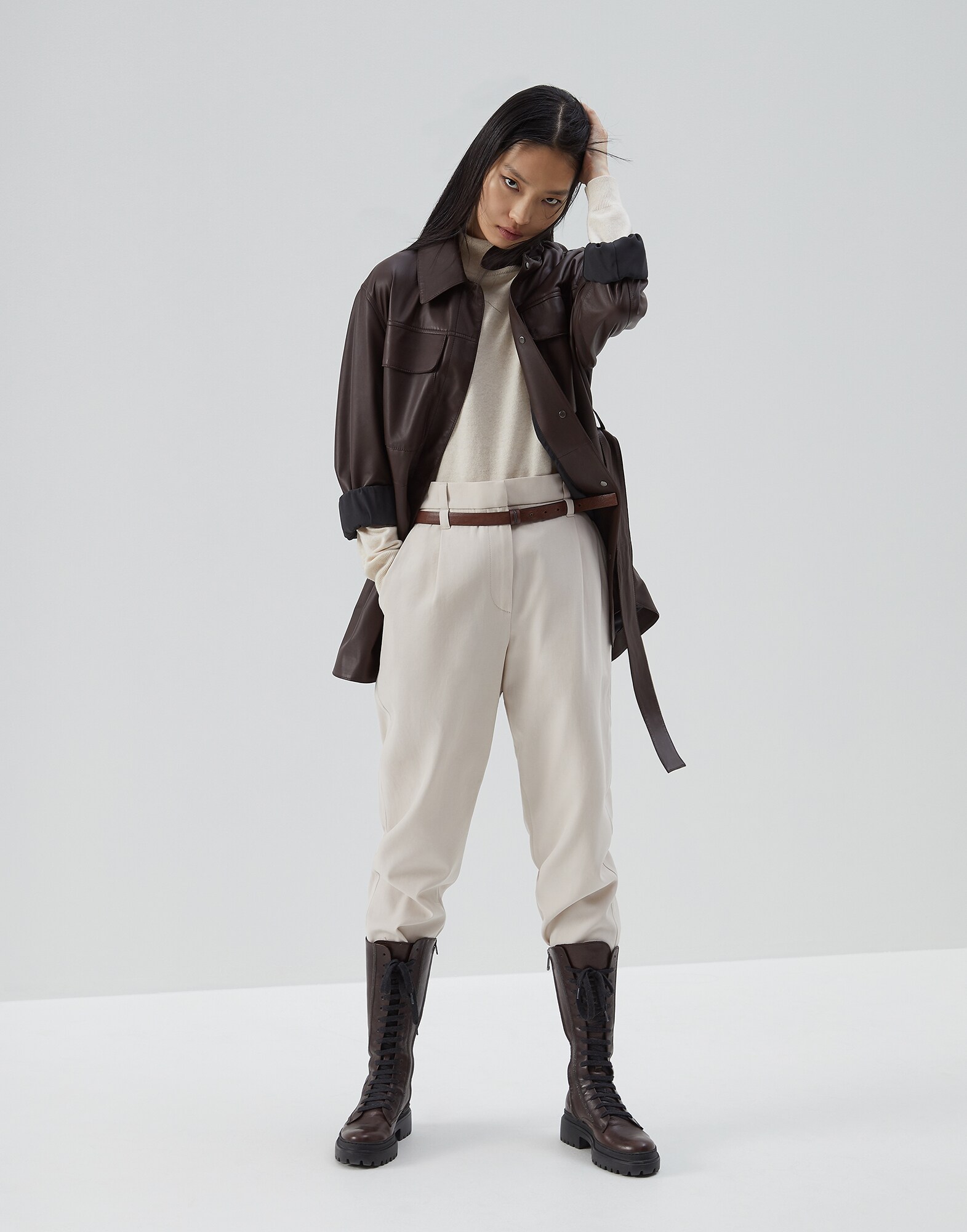 High Neck Sweater - Look
