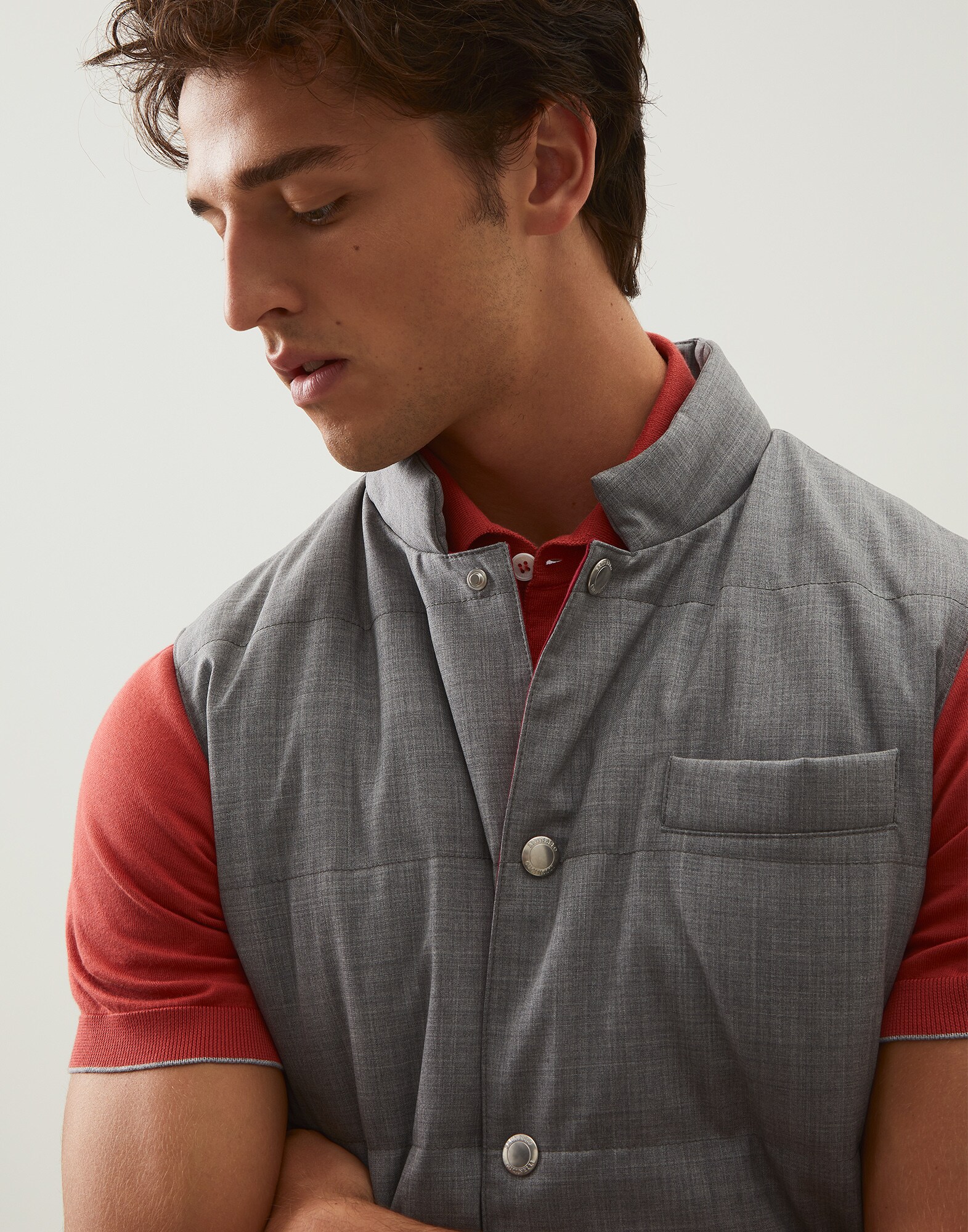 Down Sleeveless Jacket - Detail