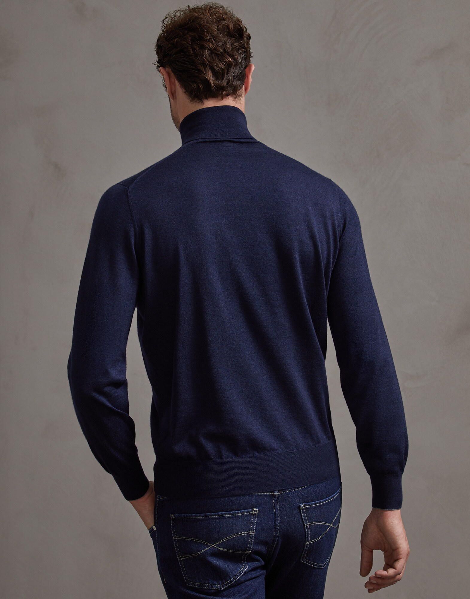 High Neck Sweater - Back