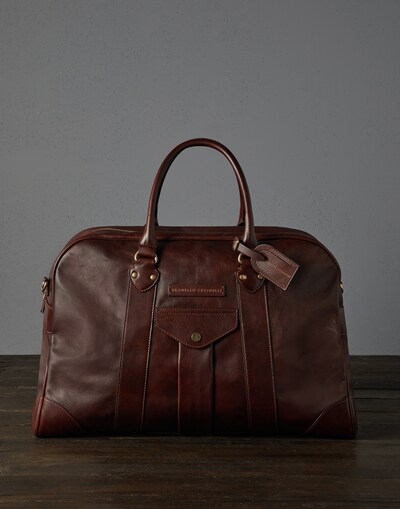 Leather bag Pine Cone Brown Man - Brunello Cucinelli 