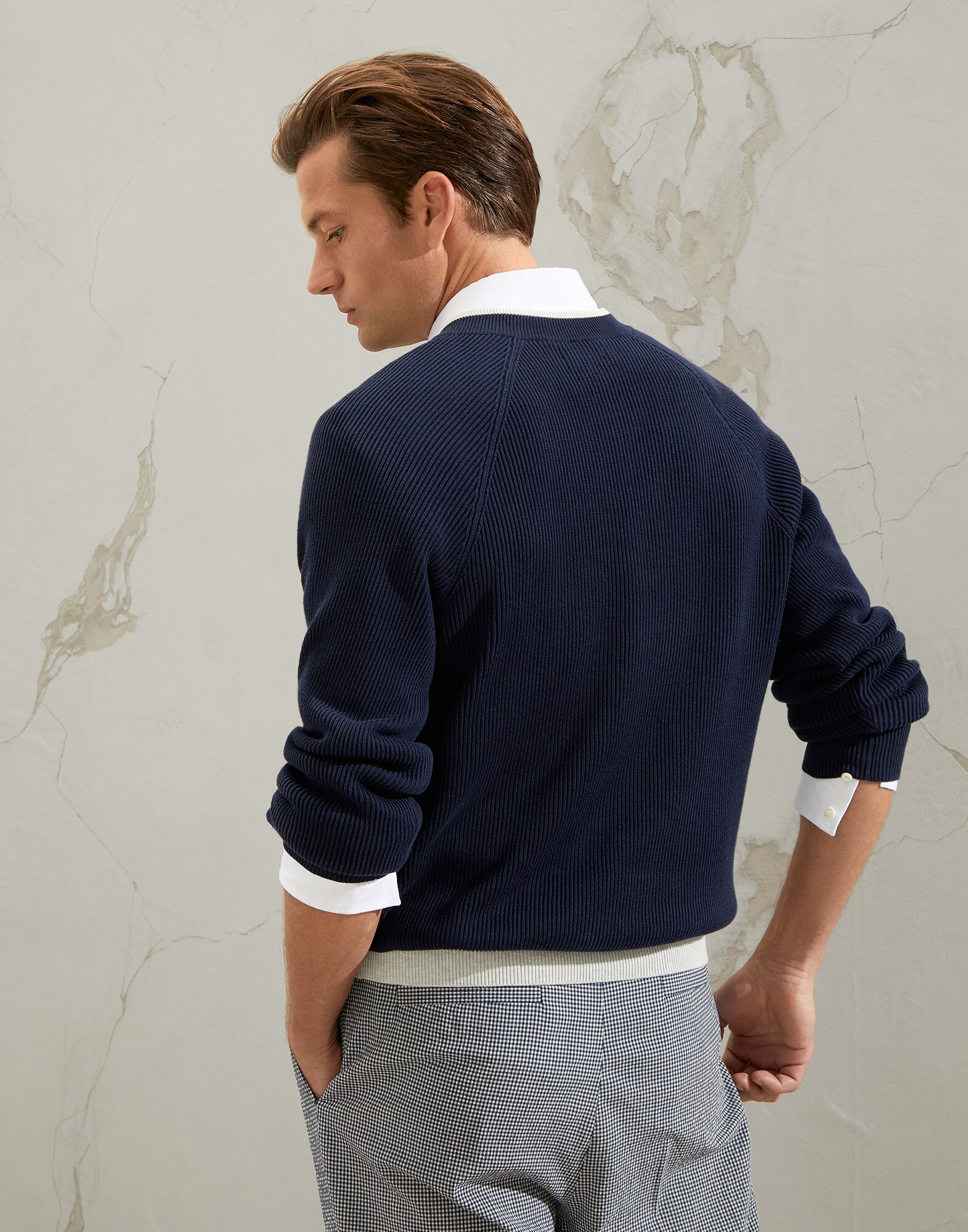 V-neck Sweater - Back