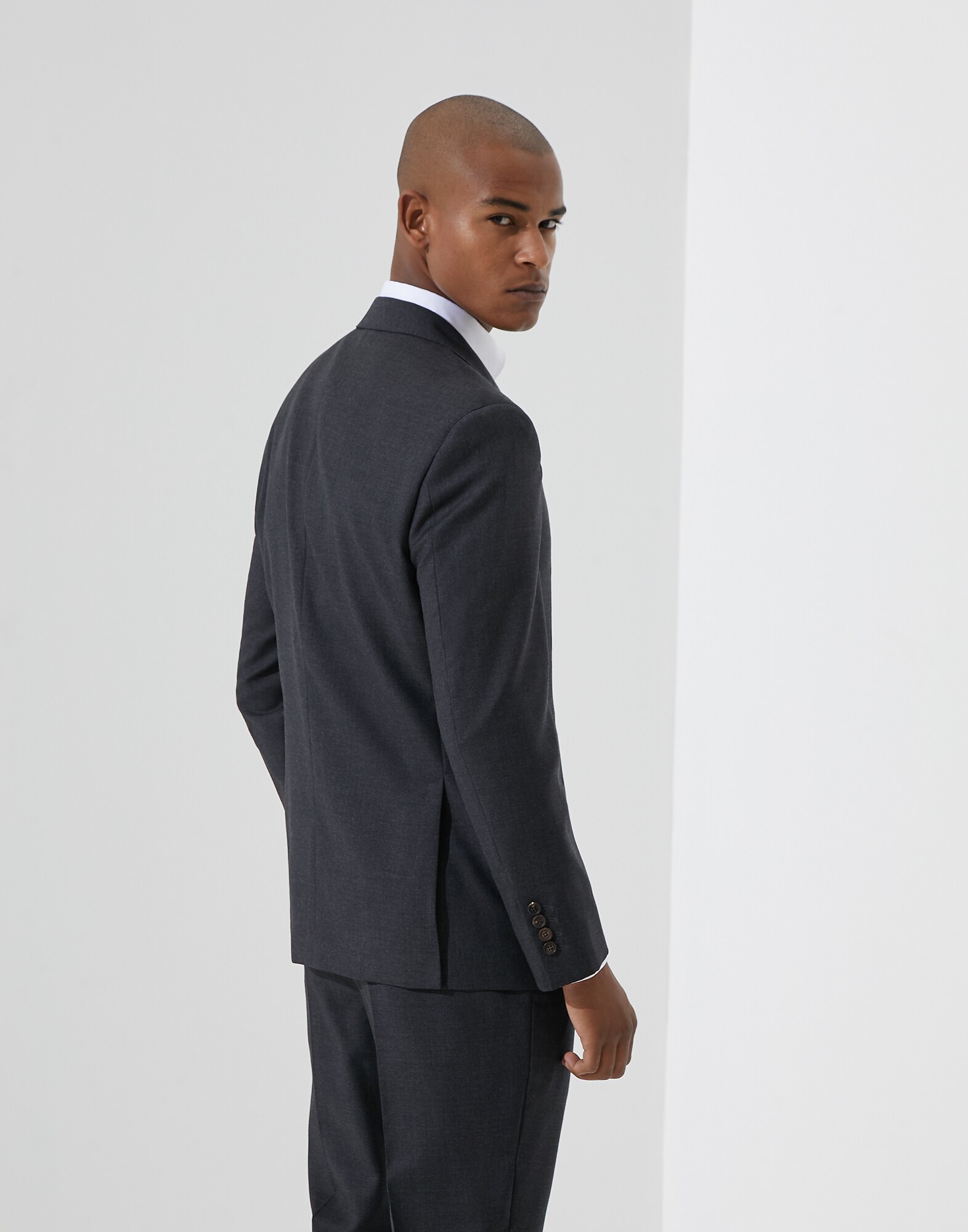 シングルブレストジャケット アントラサイト メンズ 1 - Brunello Cucinelli