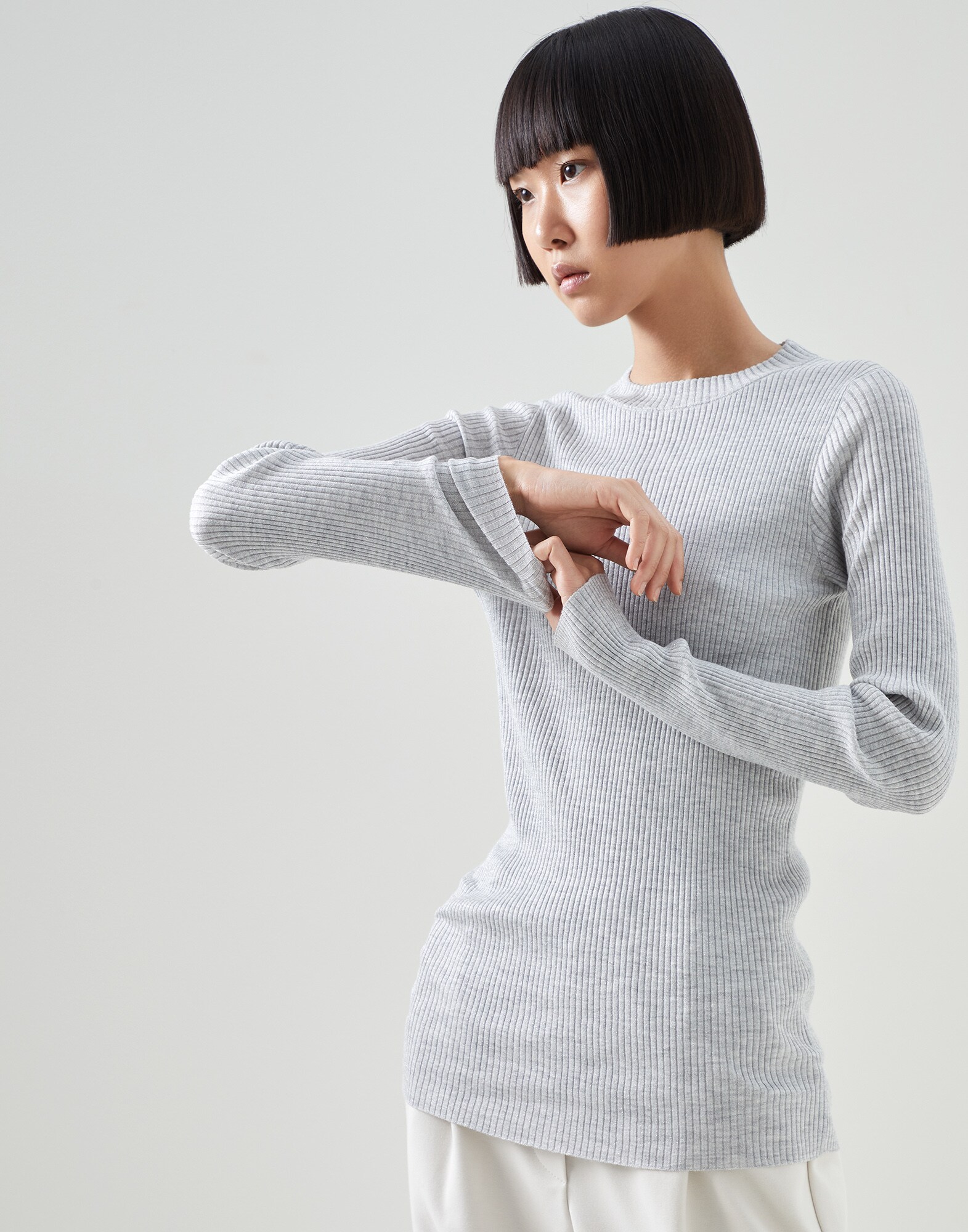 Rib knit sweater (231M41822900) for Woman | Brunello Cucinelli