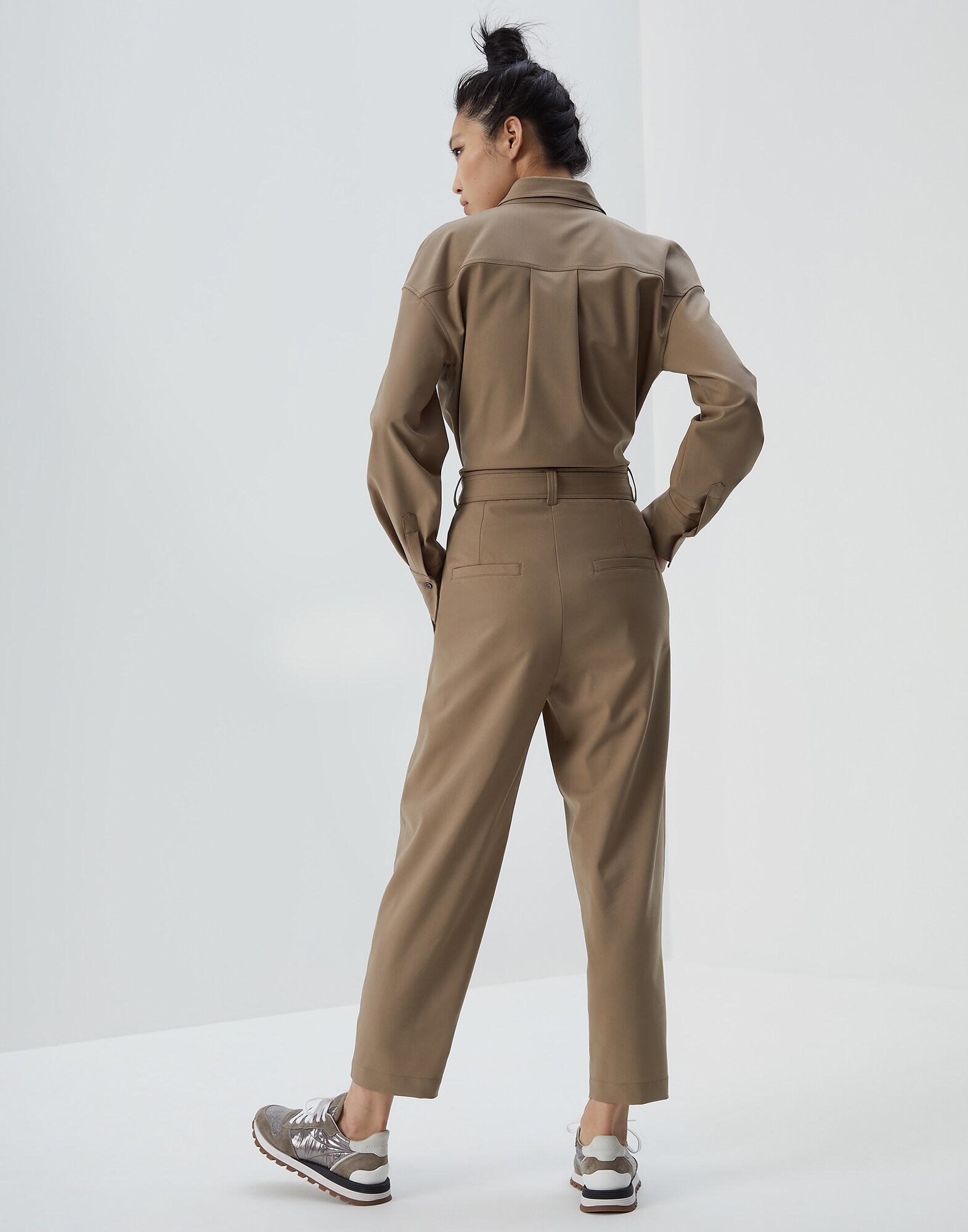 Jump Suit Brown Woman 2 - Brunello Cucinelli