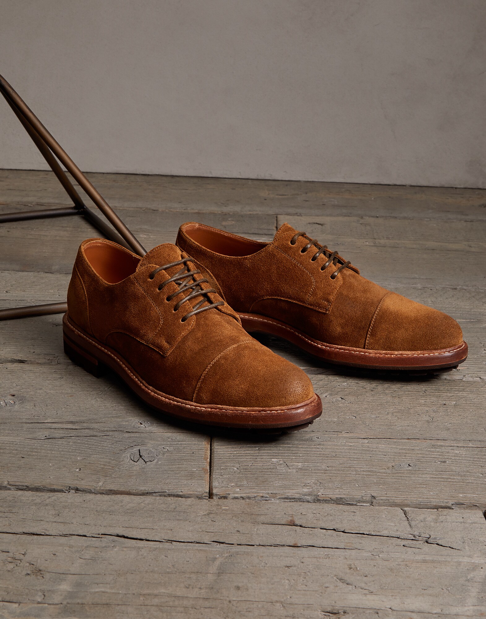 Derby with toecap Light Brown Man - Brunello Cucinelli