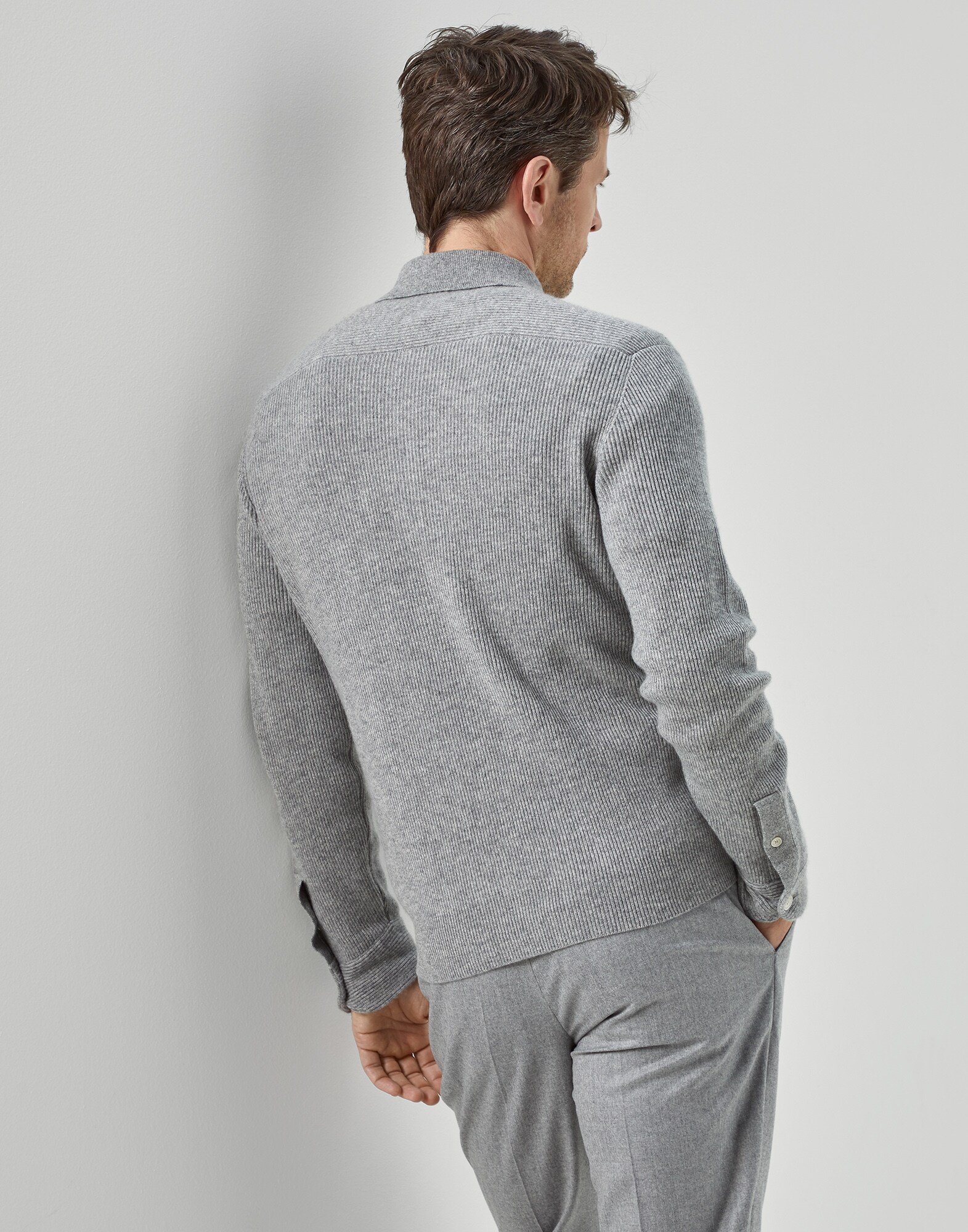 Polo-Style Sweater - Back view